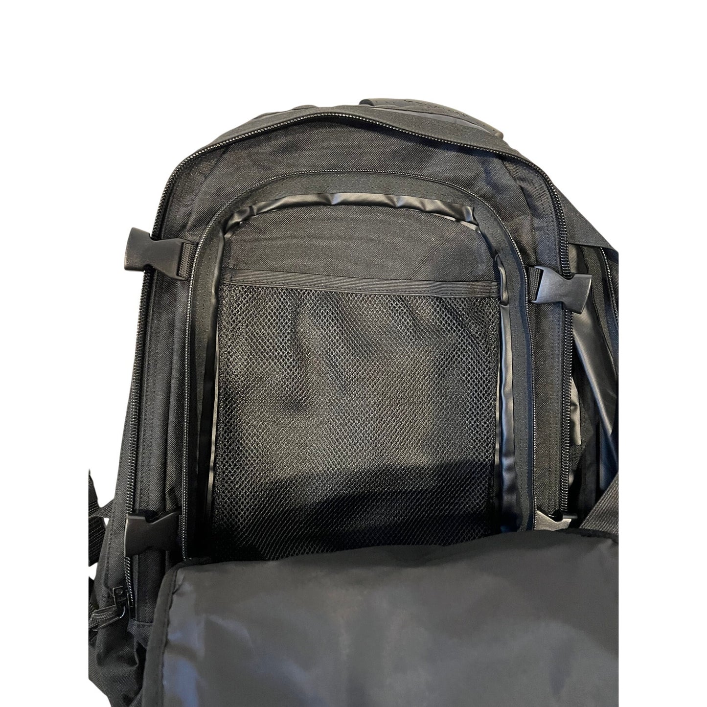 Mercury Black XL Tactical Backpack w Hip Flaps