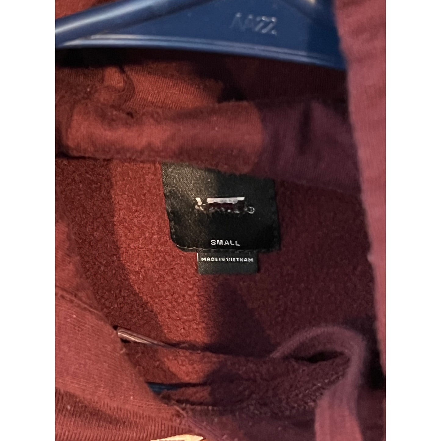 Vans Burgundy Mens Small Skater Hoodie