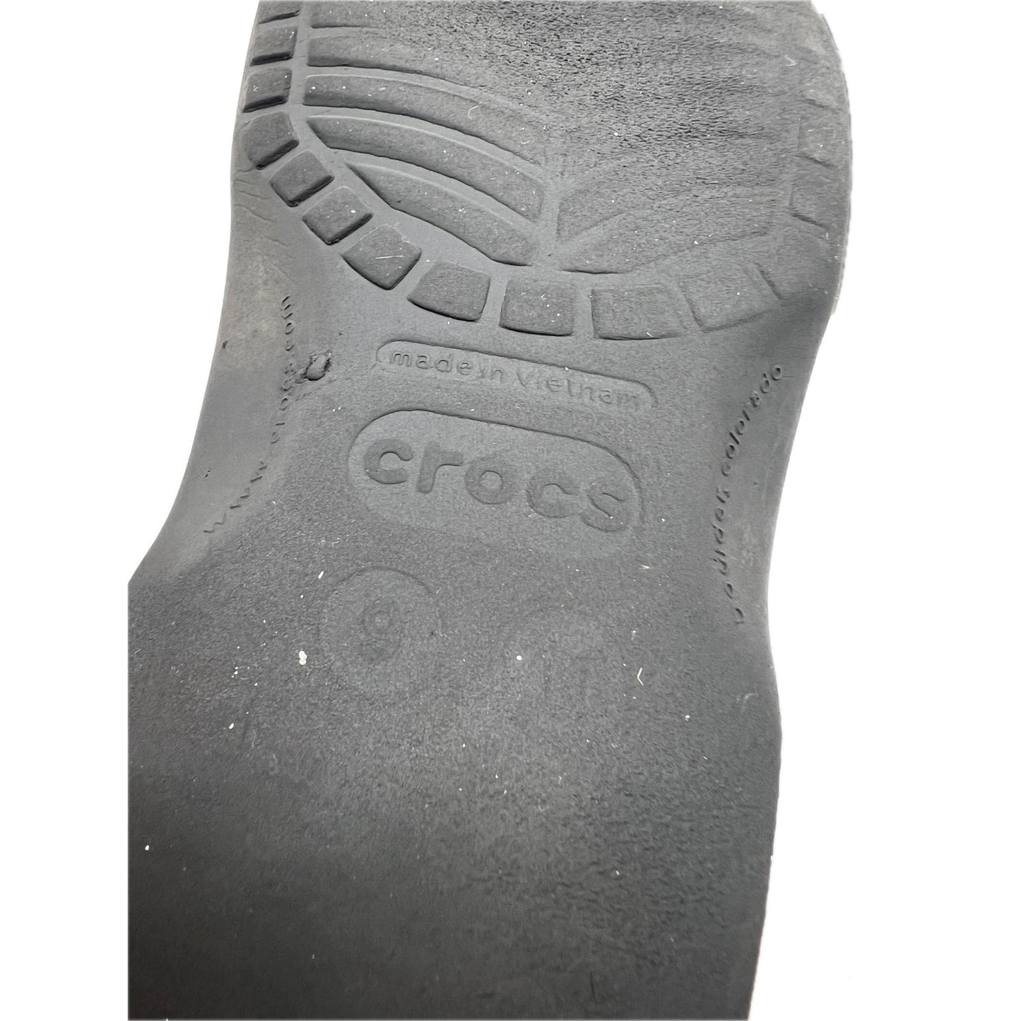 Crocs Clogs Charcoal Gray Mens 9 Womans 11