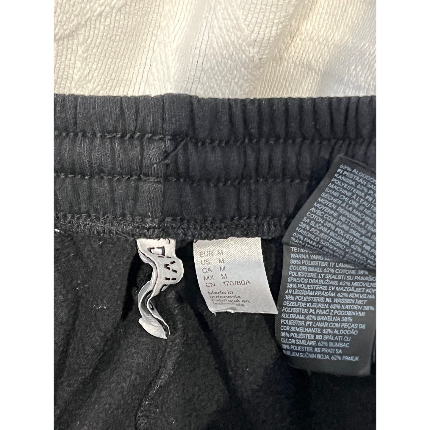 H&M Divided Black Sweatpants Joggers Mens Medium