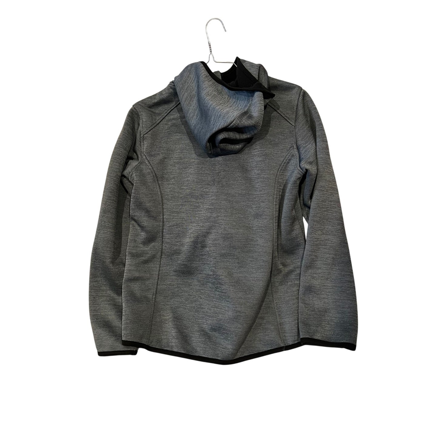 Reebok Gray Black Full Zip Hoodie Mens M