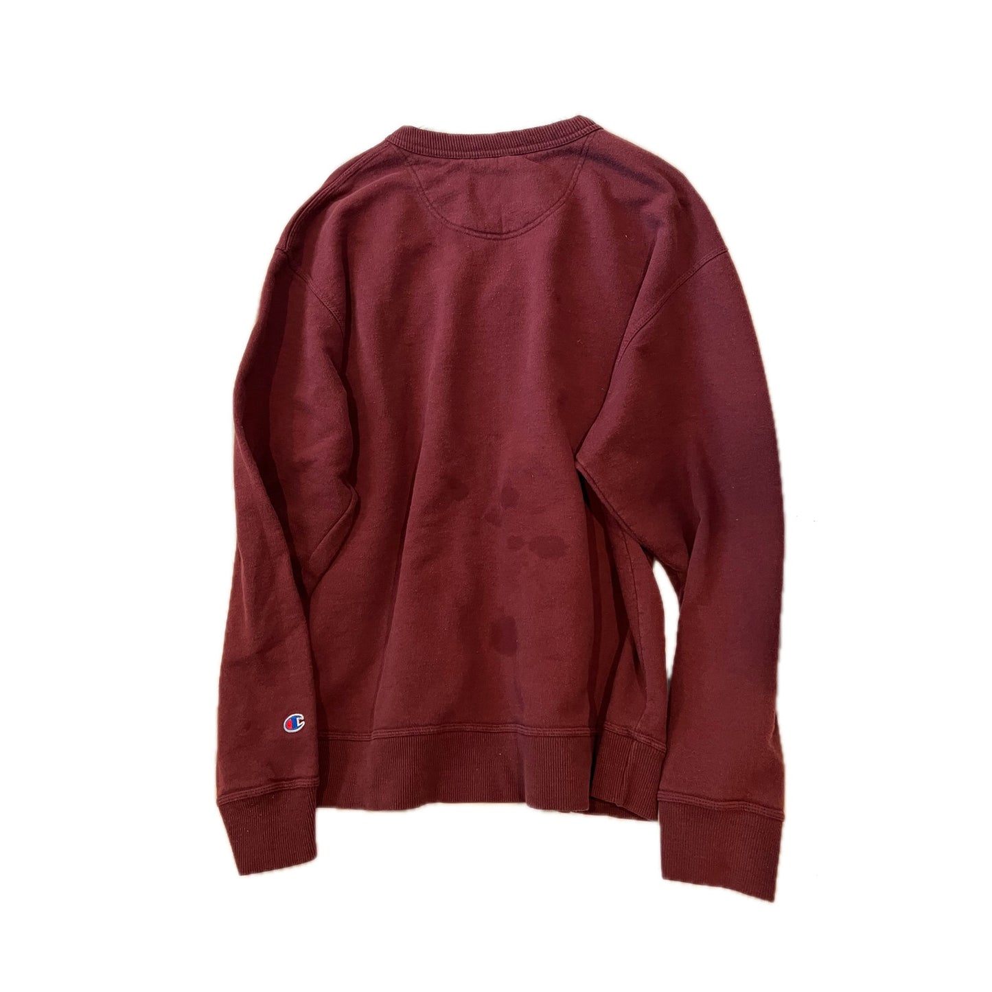 Champion Burgundy Crew Sweatshirt Mens L