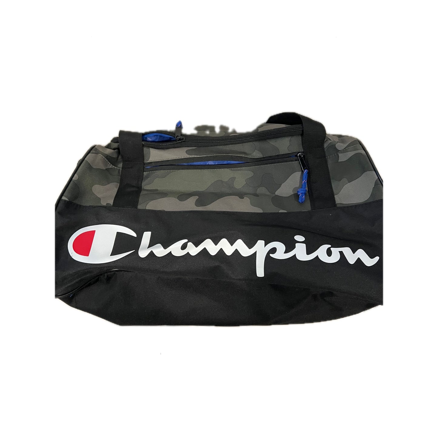 Champion 20"x12"x18" Black Green Camo Gym Bag