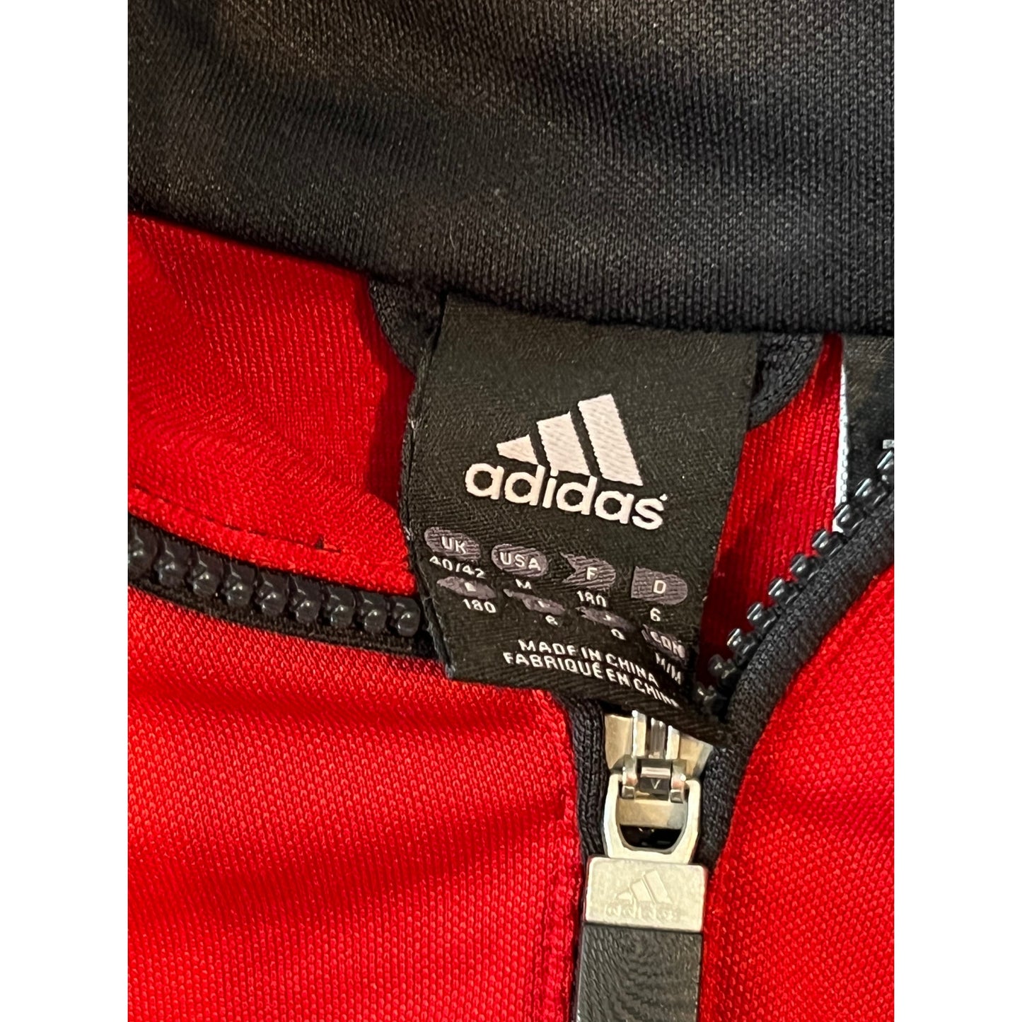 Adidas Climacool Chaqueta de Chándal de Hombre con Cremallera Completa, Negra y Roja, Talla M