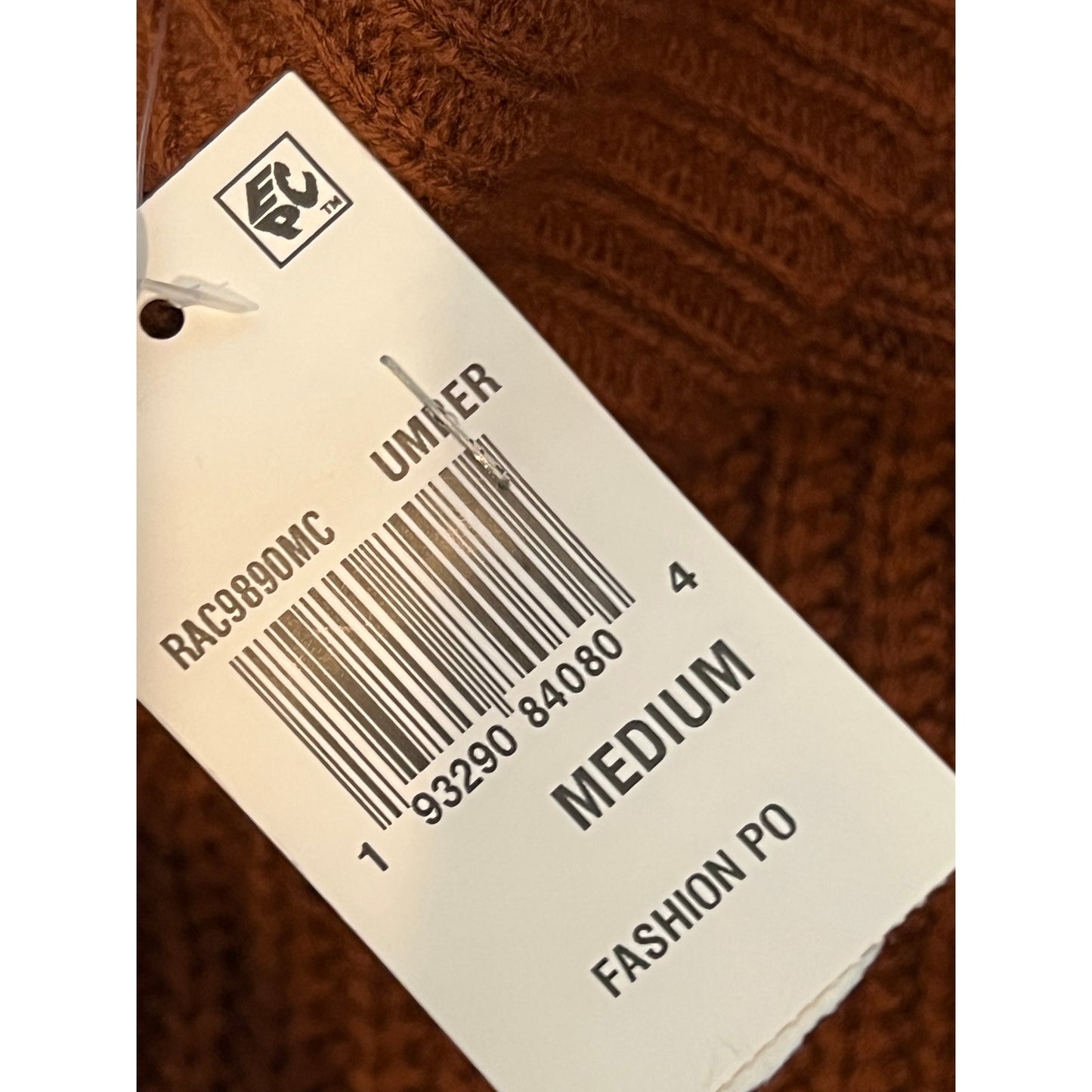 Pull col roulé Crave Fame couleur rouille taille M neuf avec étiquettes