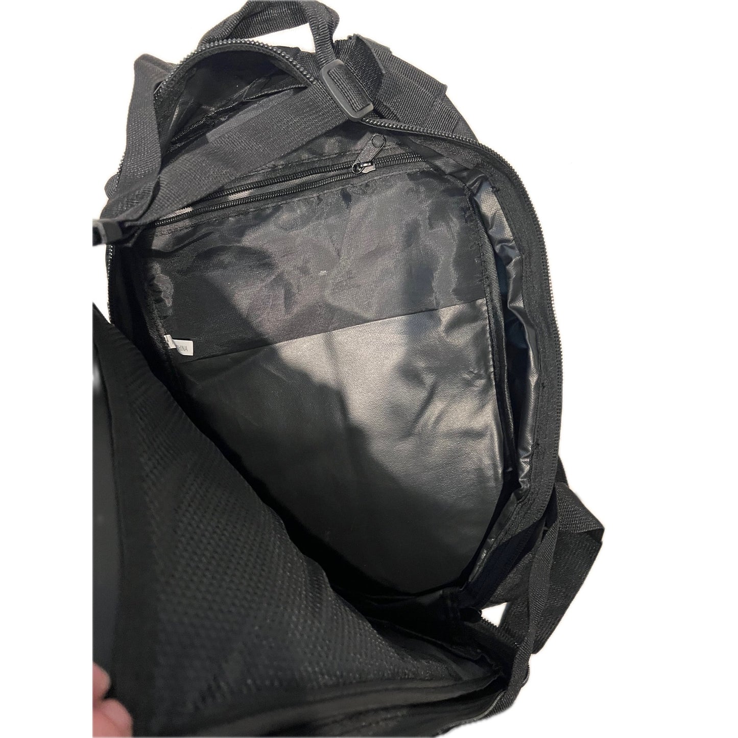 No Label Small Tactical Backpack Black 18L