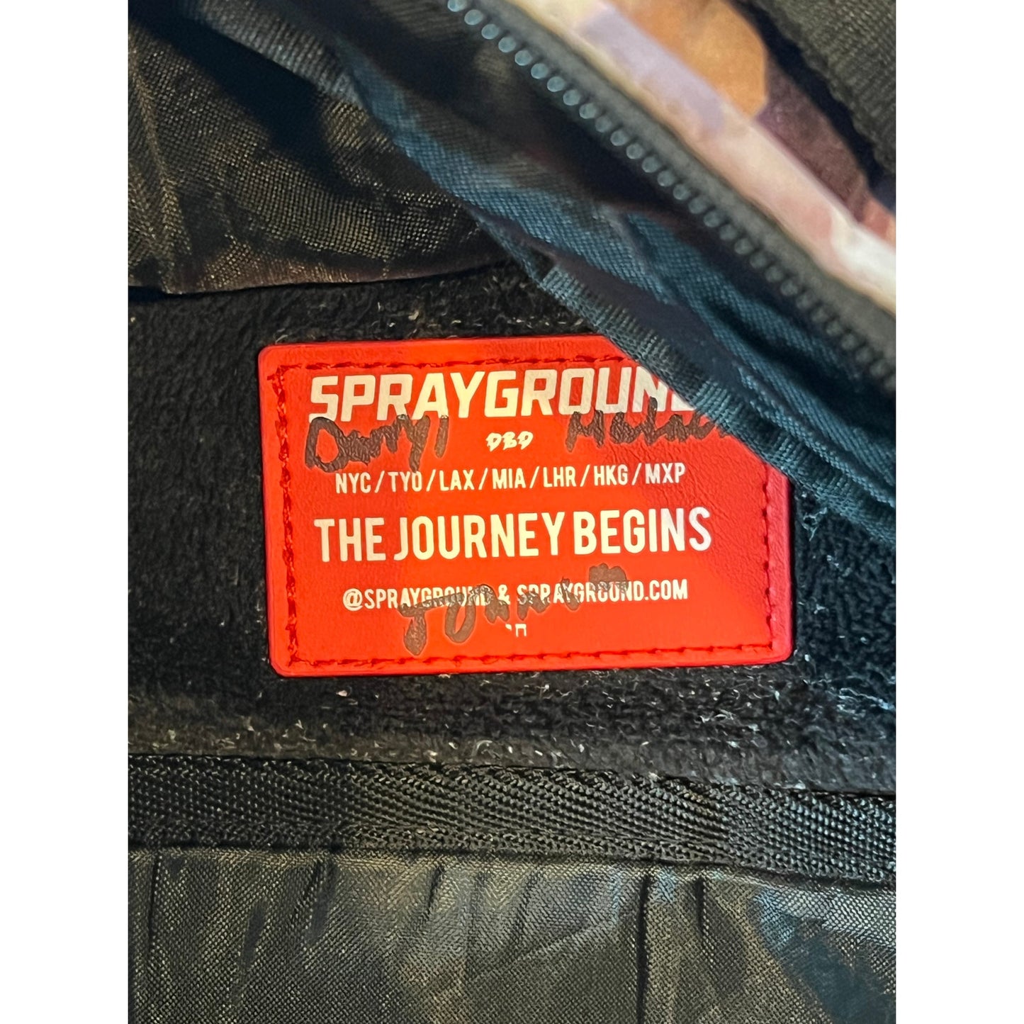 Sprayground Beige Diamond Backpack