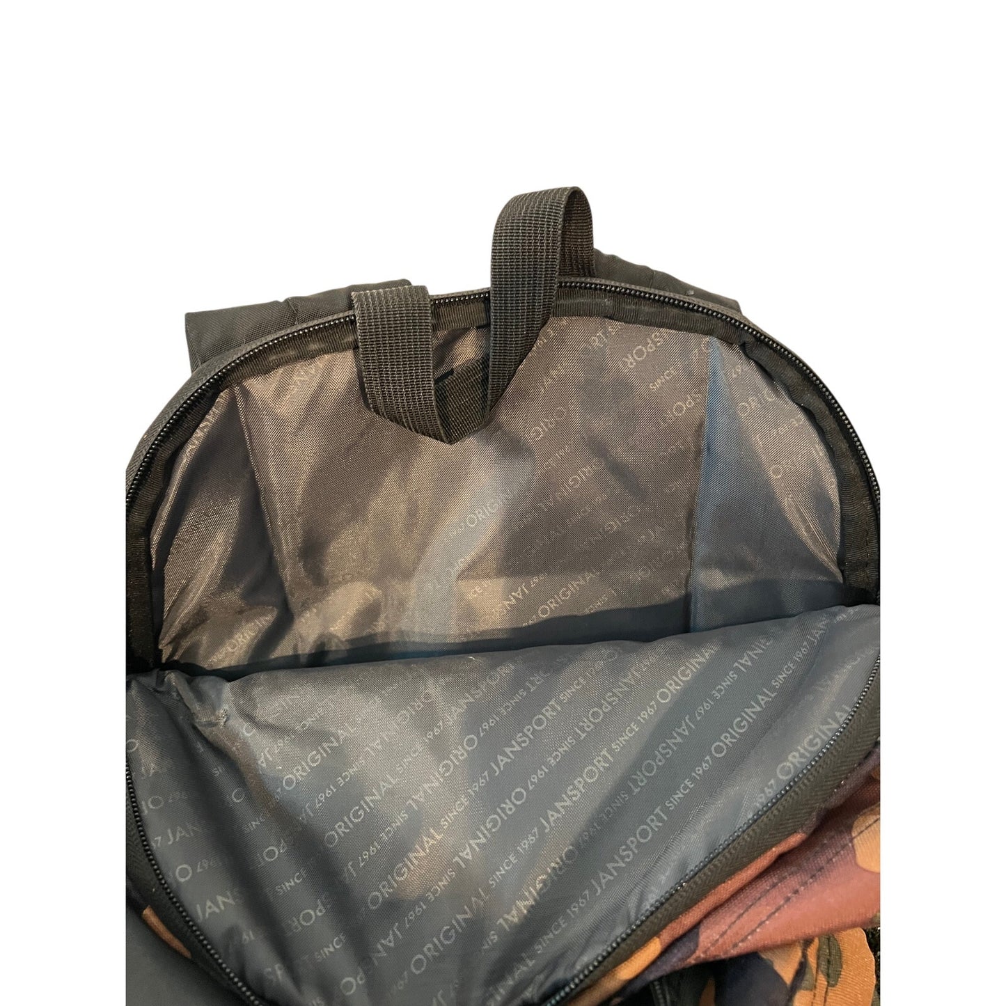 JanSport Big Student 3 Section Green Camo Backpack