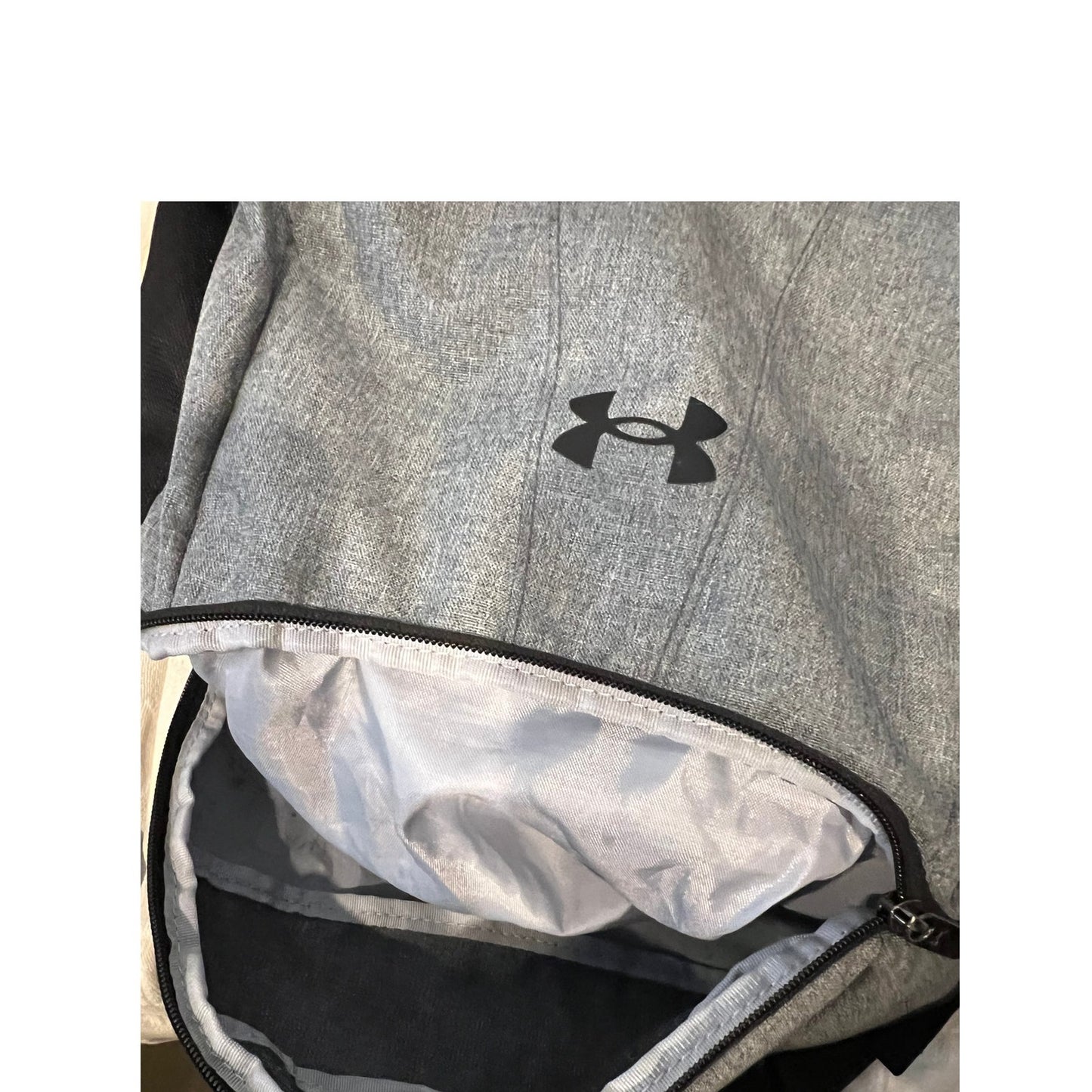 Under Armour Gray Black Hustle 5.0 Backpack