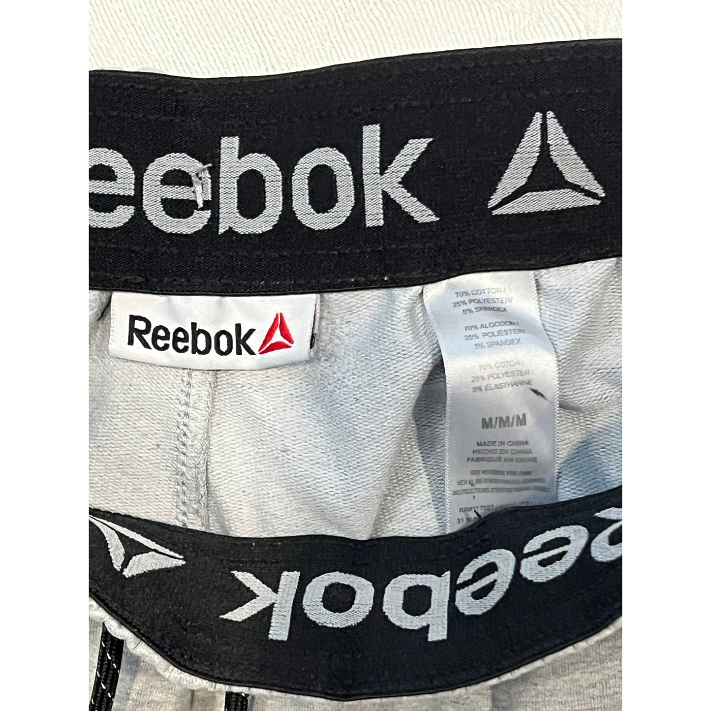Reebok Gray Mens Joggers, Size M