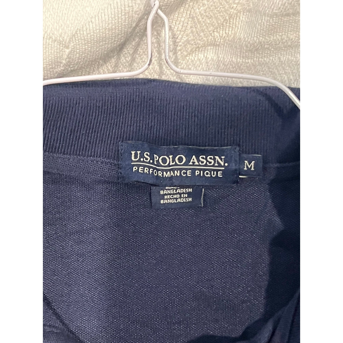 US Polo Assn Black Polo Golf Shirt Mens Medium