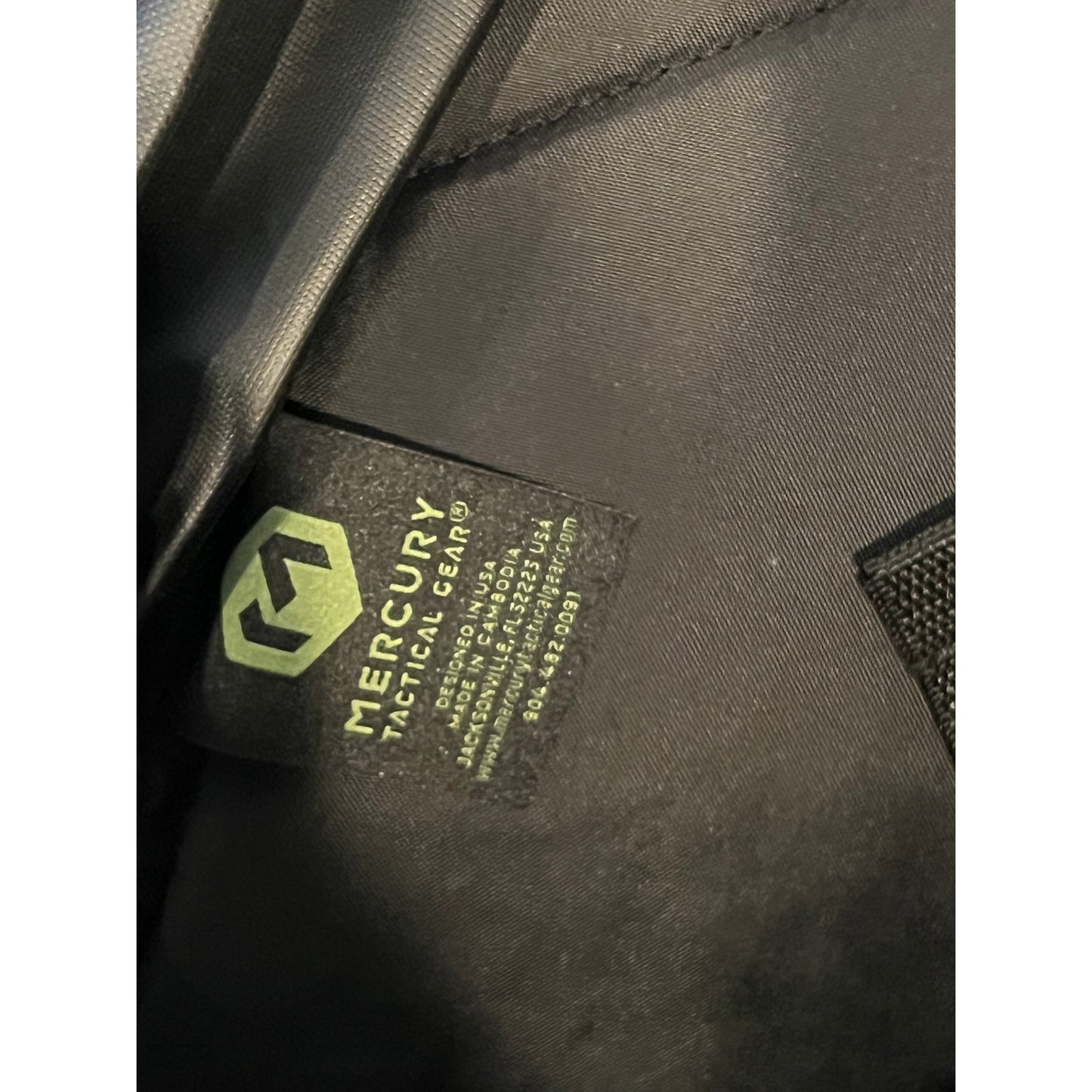 Mercury Black XL Tactical Backpack w Hip Flaps