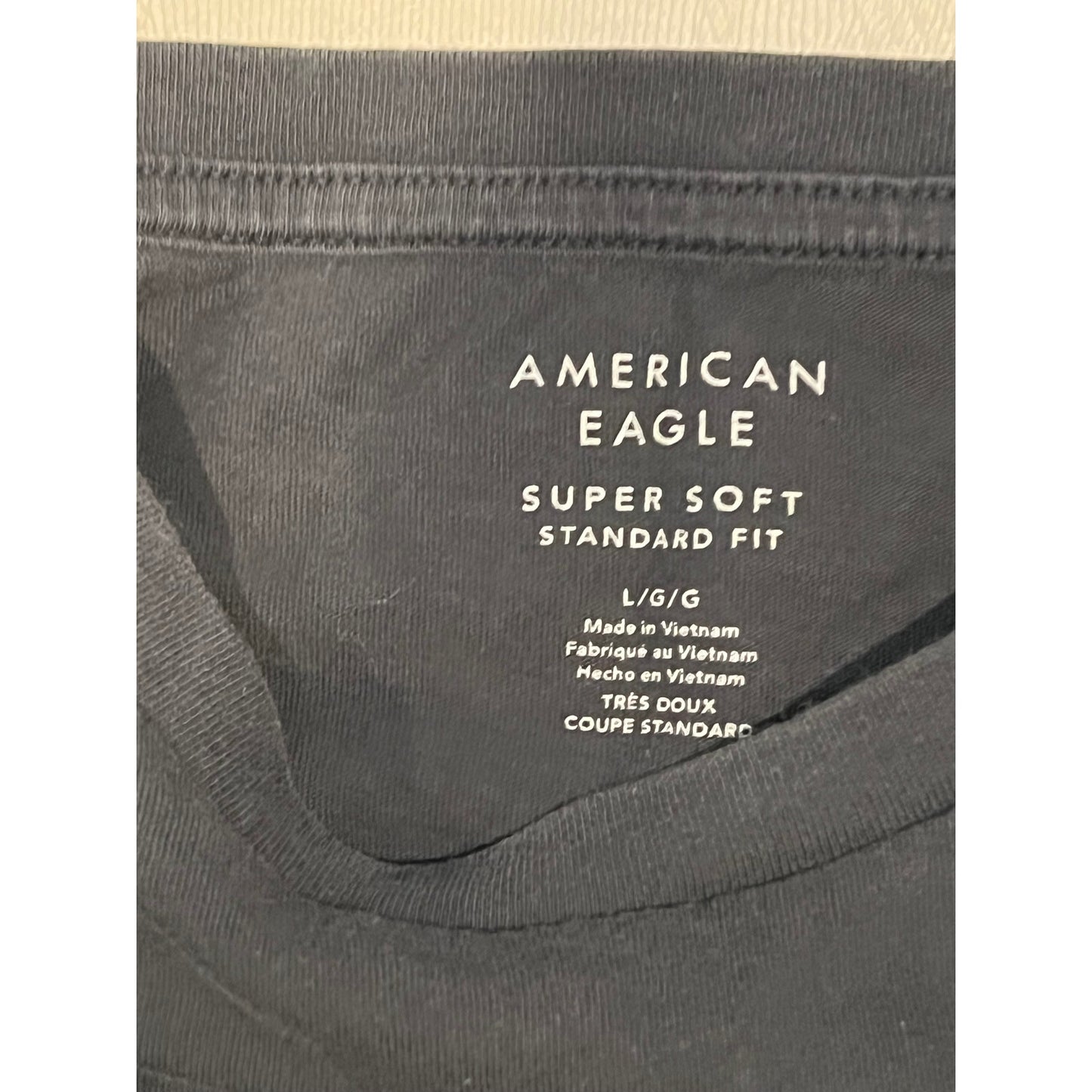 American Eagle Khaki Super Soft T-Shirt Mens Large