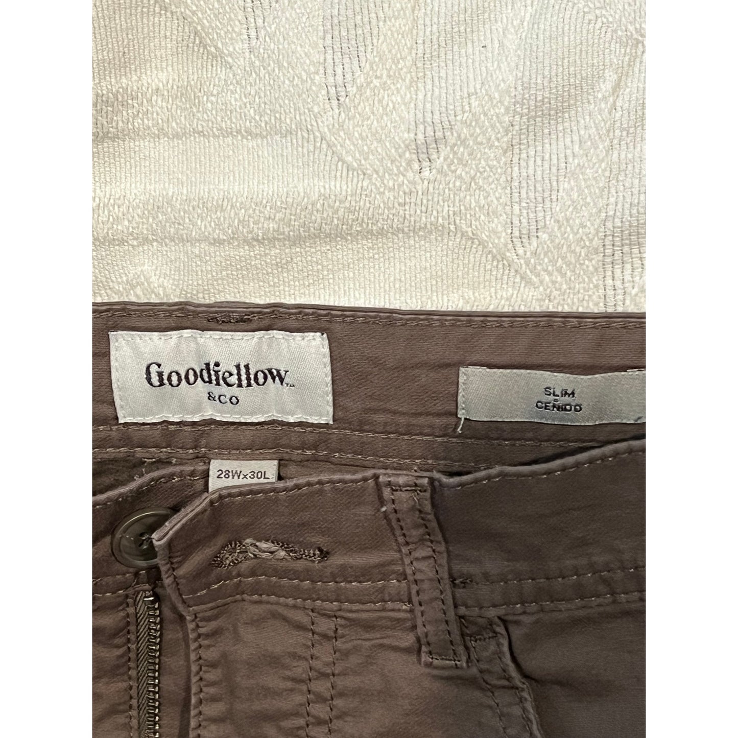 Goodfellow Brown Slim Fit Jean/Chino 28x32