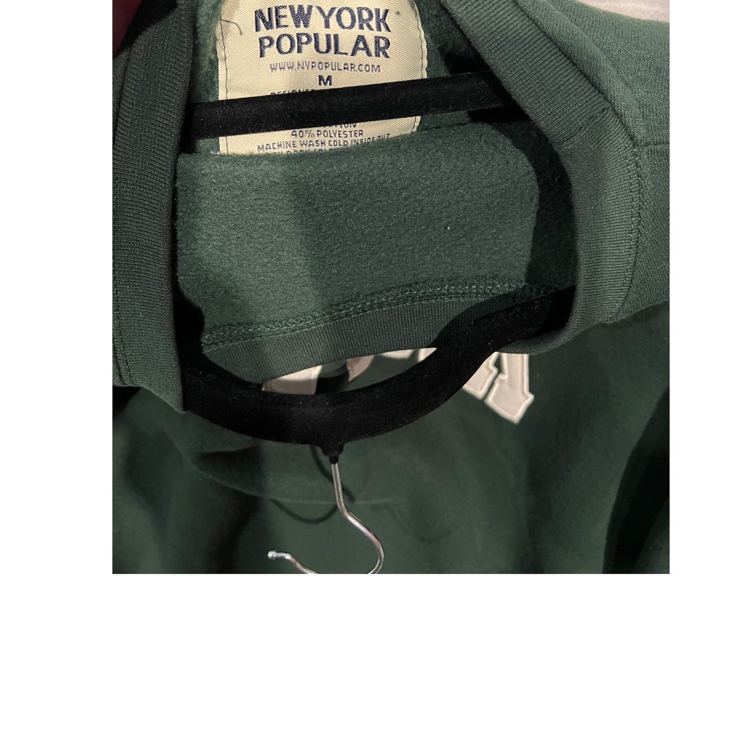New York Popular Brand New York Green Crewneck Mens M