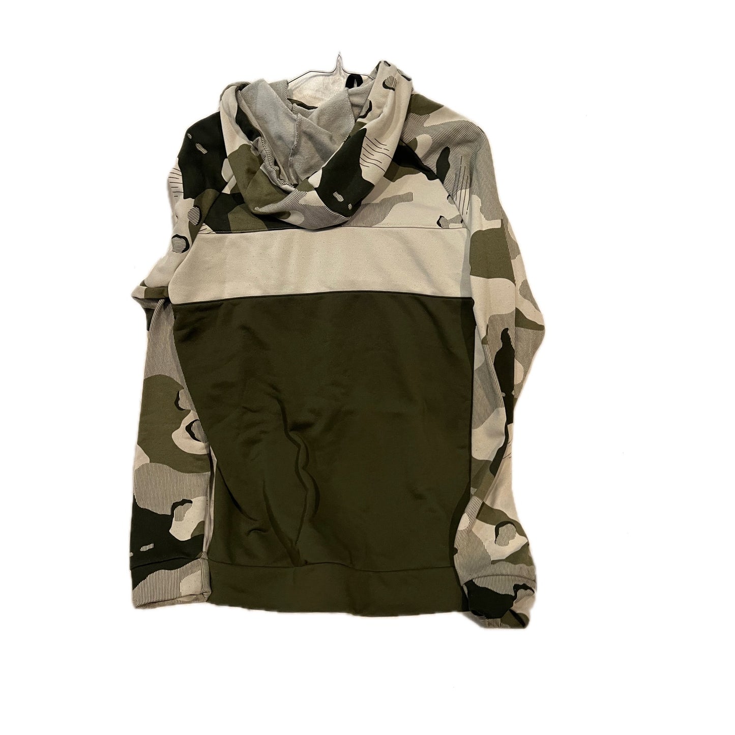 Nike Brown Gray Camo Pullover Hoodie Mens L