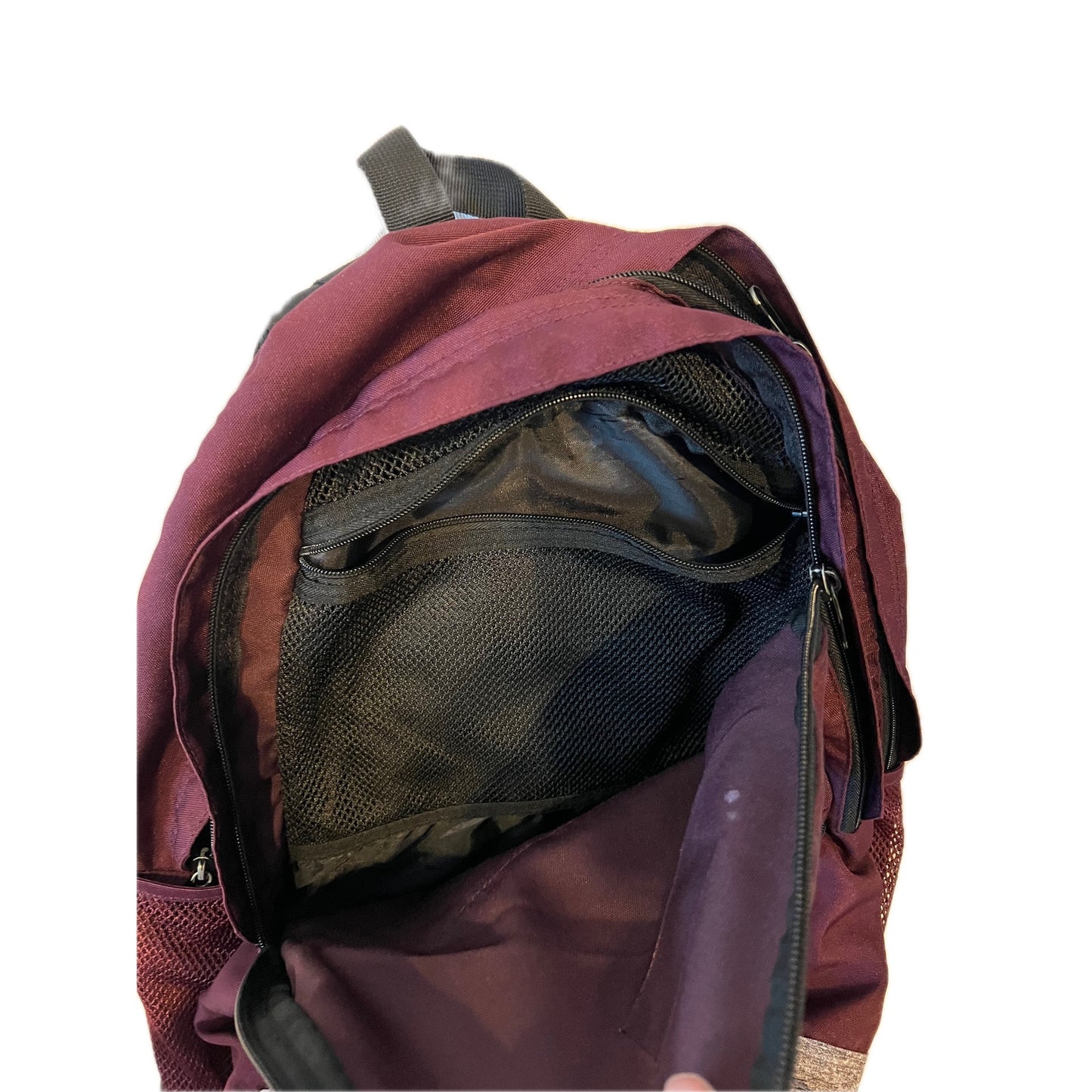 Pink Victoria Secret Burgundy Multi Compartment Backpack