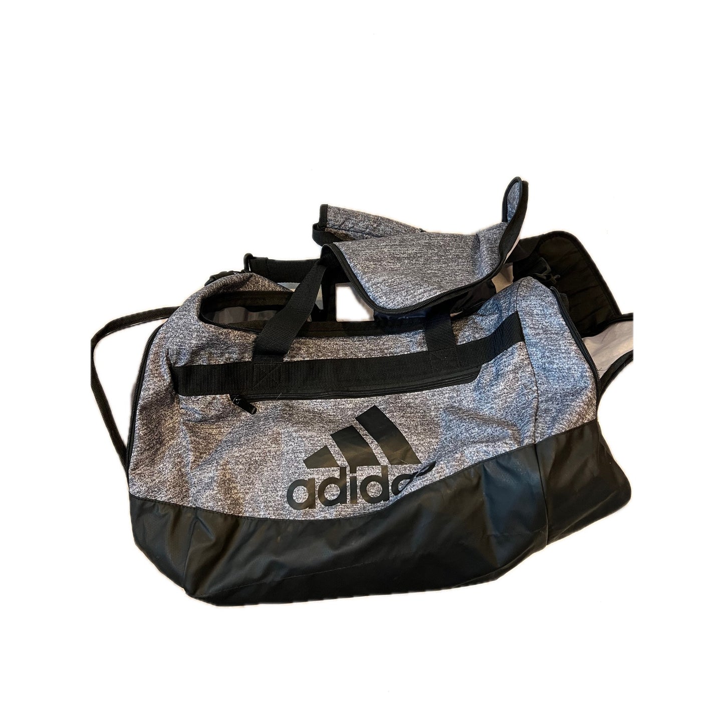 Adidas Defender Medium 20"x12"x10" Black Duffel Gym Bag
