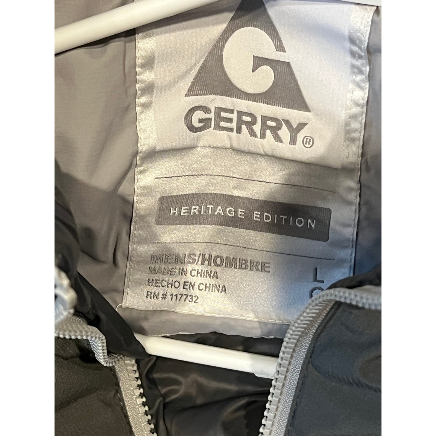 Gerry Insulated Parka/FIeld Jacket Gray Black Mens L