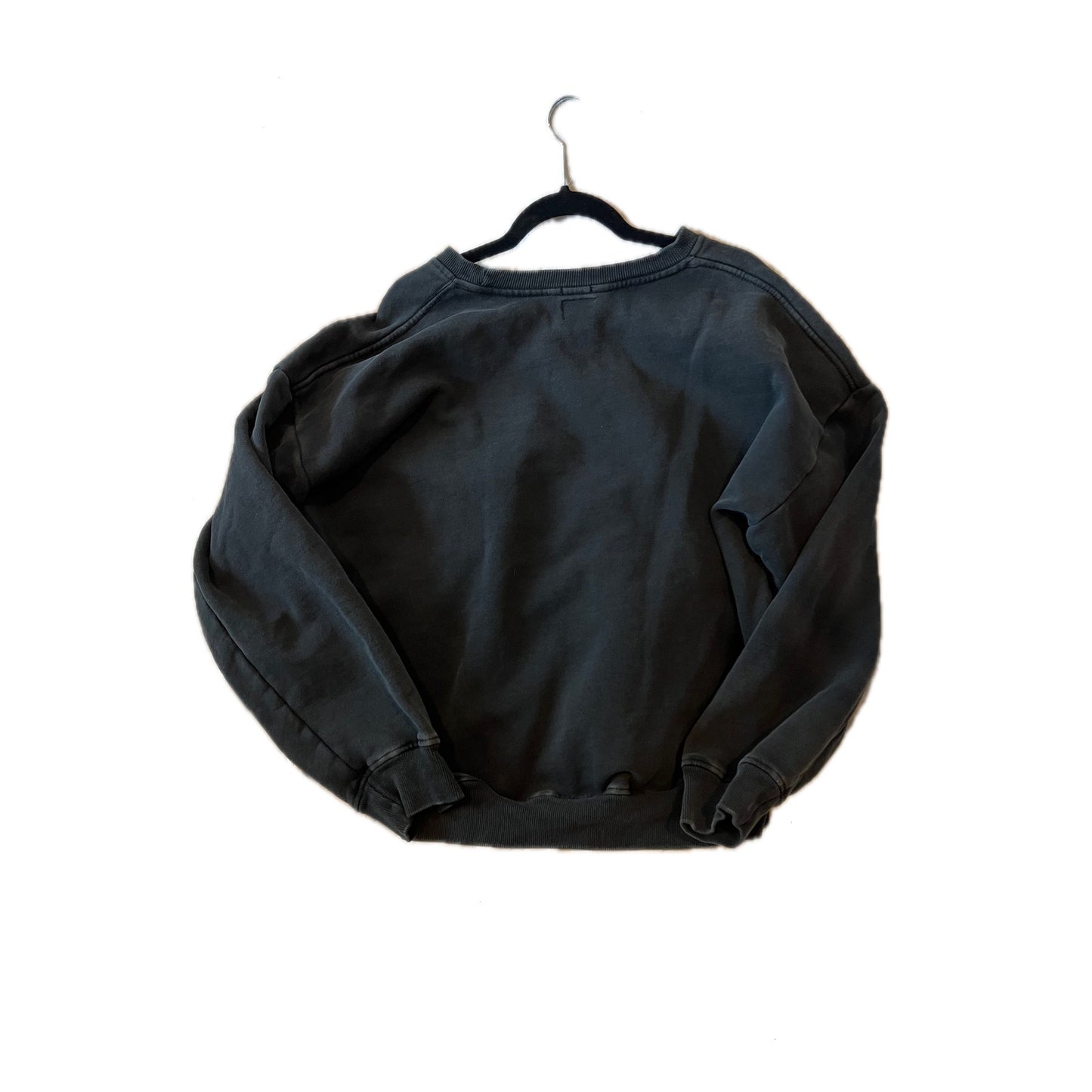 RSQ Oversized Black Crewneck Sweatshirt Mens XL