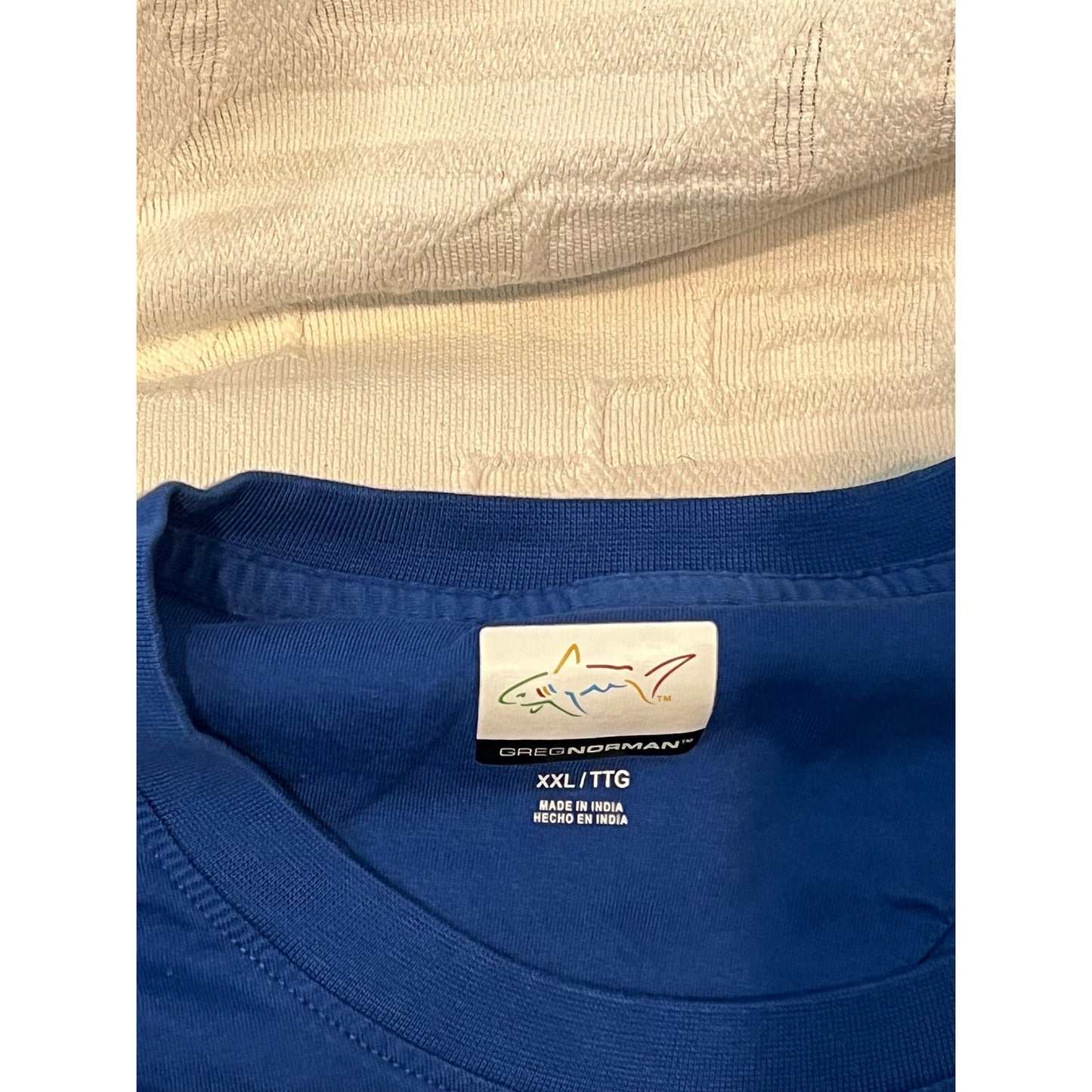 Greg Norman The Shark Blue T-Shirt Mens XXL