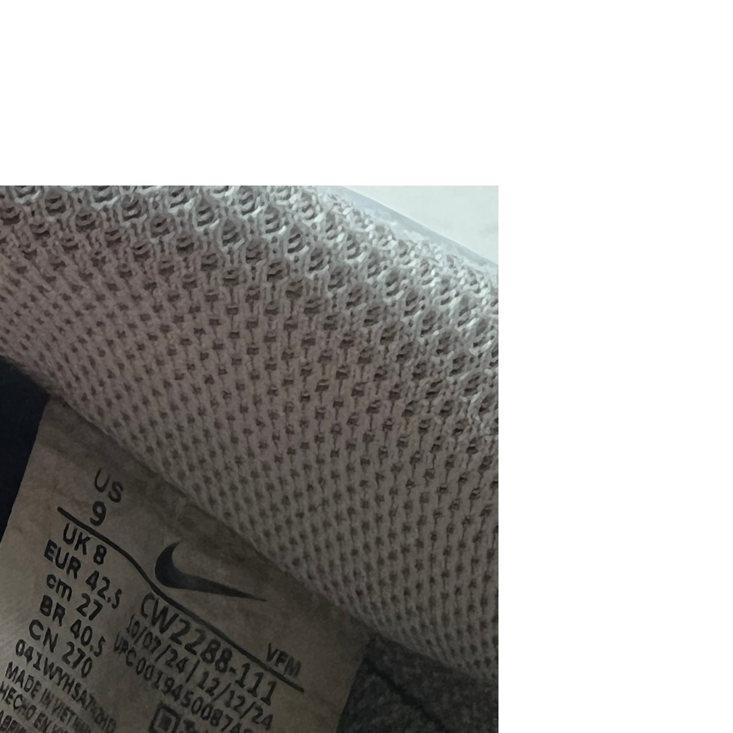 Nike Air Force 1 blancas modelo CW2288-111 para hombre, talla 9
