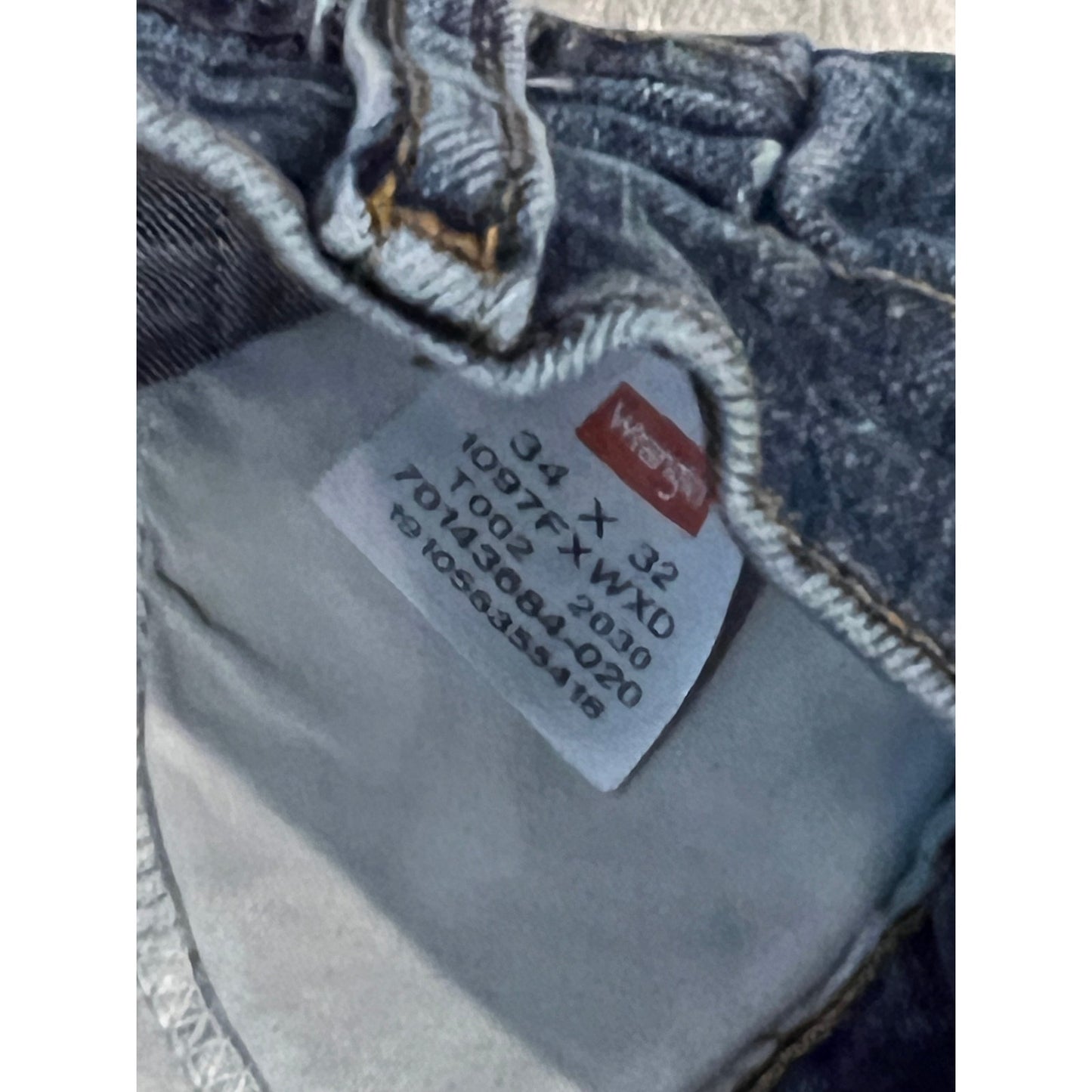 Wrangler Straight Leg Jeans Mens 34x32
