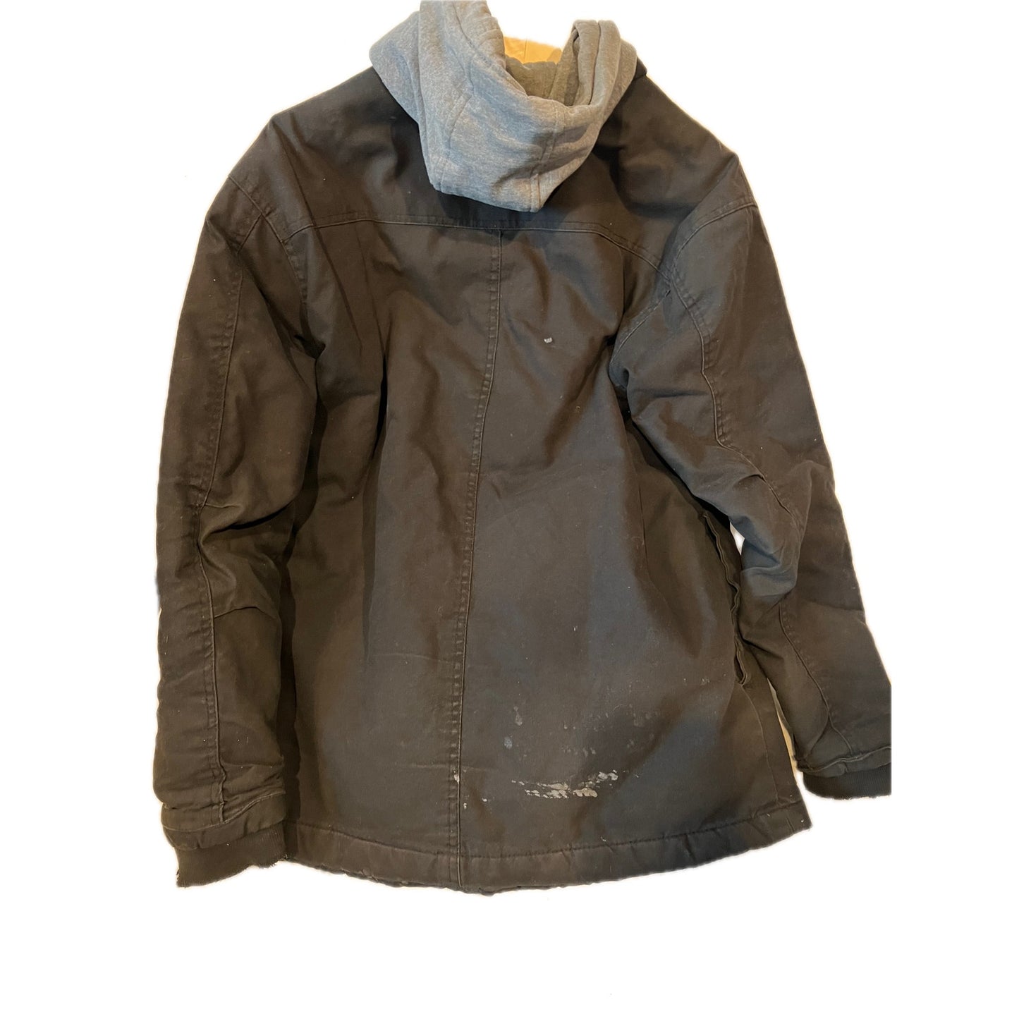 Dickies Vintage Beige Hooded Denim Jacket, Men's L (42-44)