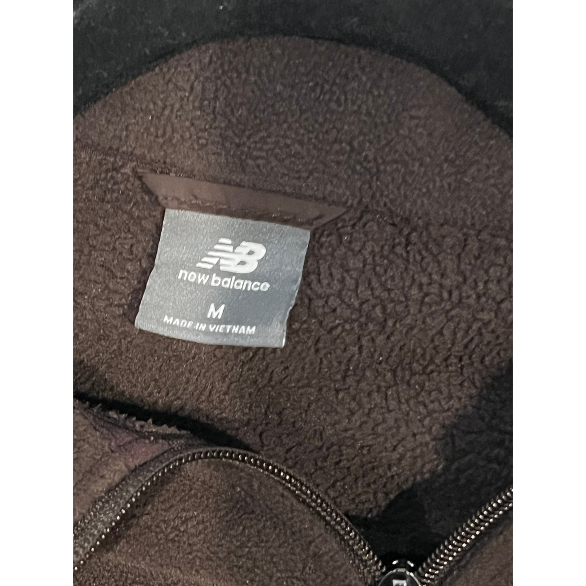 New Balance Full Zip Brown Fleece Womans Med
