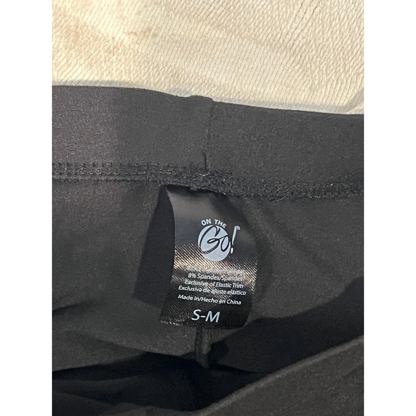 On The Go Black Bike Shorts Mens S-M