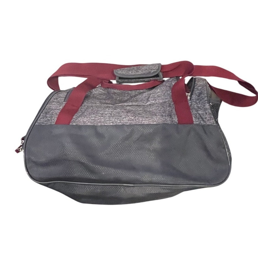 Adidas Defender Small Gray Black Gym Bag 18"x10"x12"