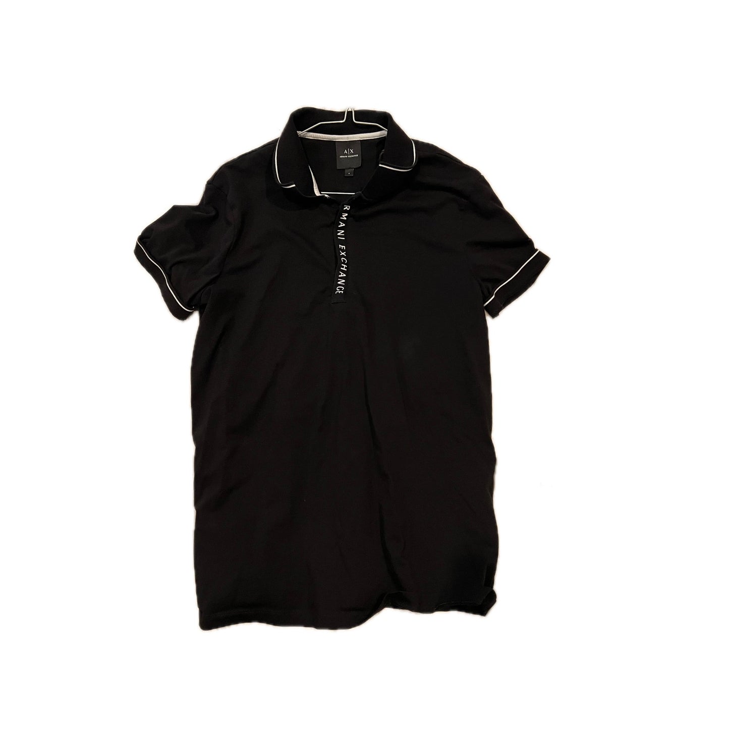 Armani Exchange Black Milano/New York Polo Mens S
