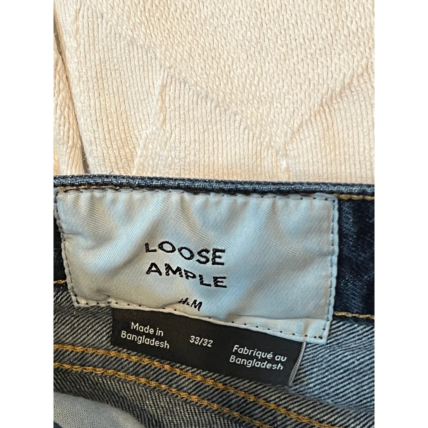 H&M Vaqueros Azules Holgados Hombre 33x32