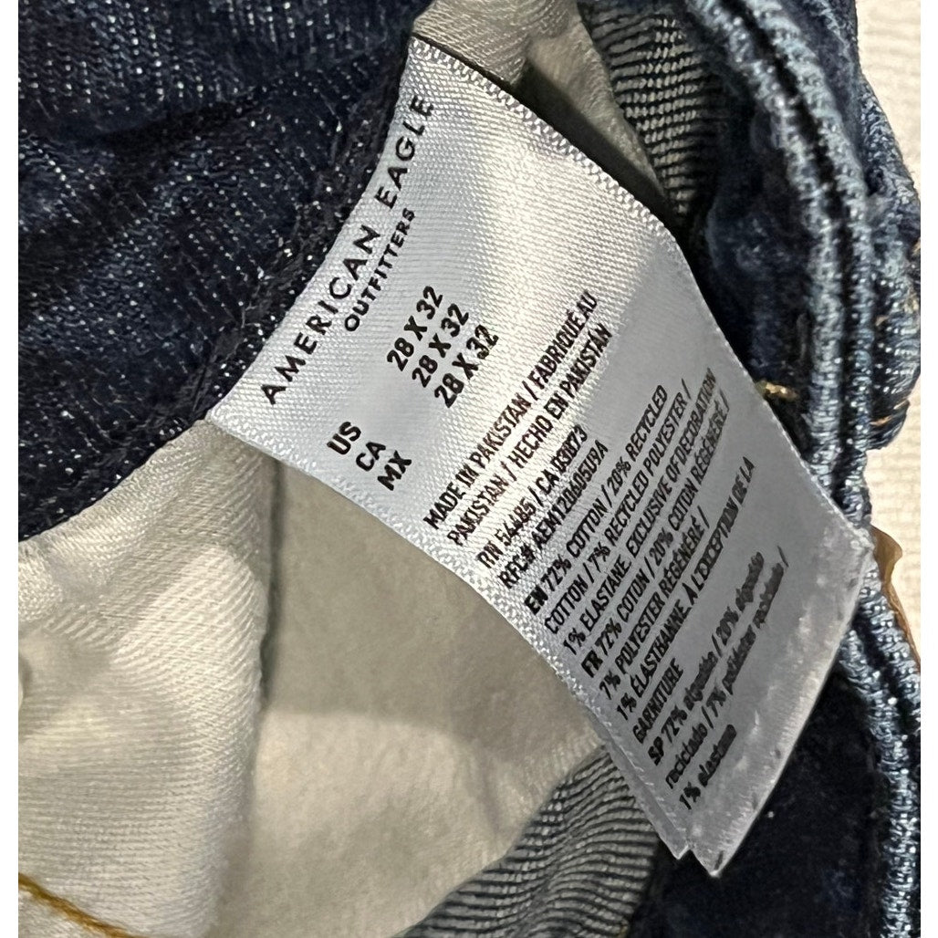 American Eagle Athletic Straight Jeans Mens 28x32