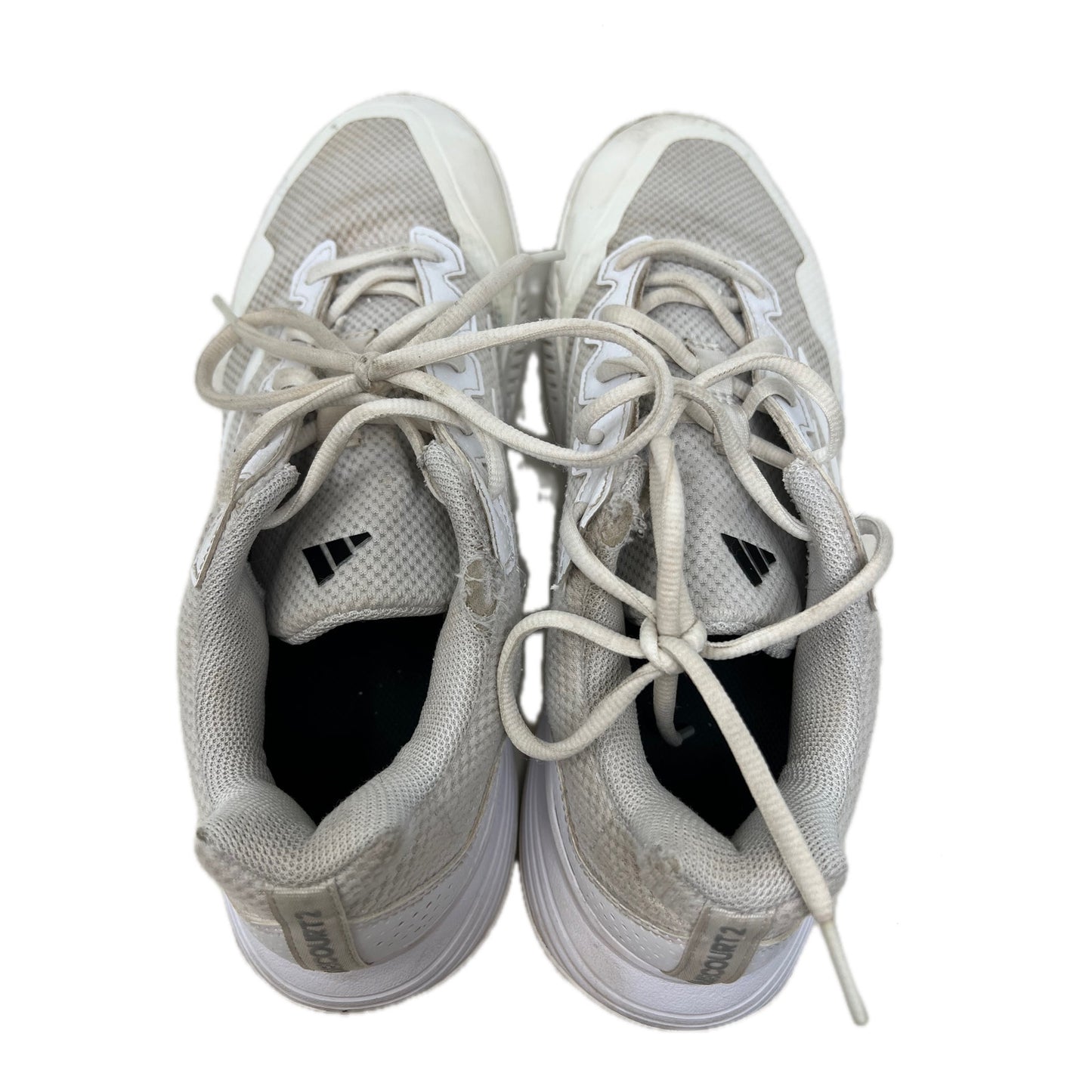 adidas Gamecourt 2.0 Cloud White Matte Silver Mens 10.5