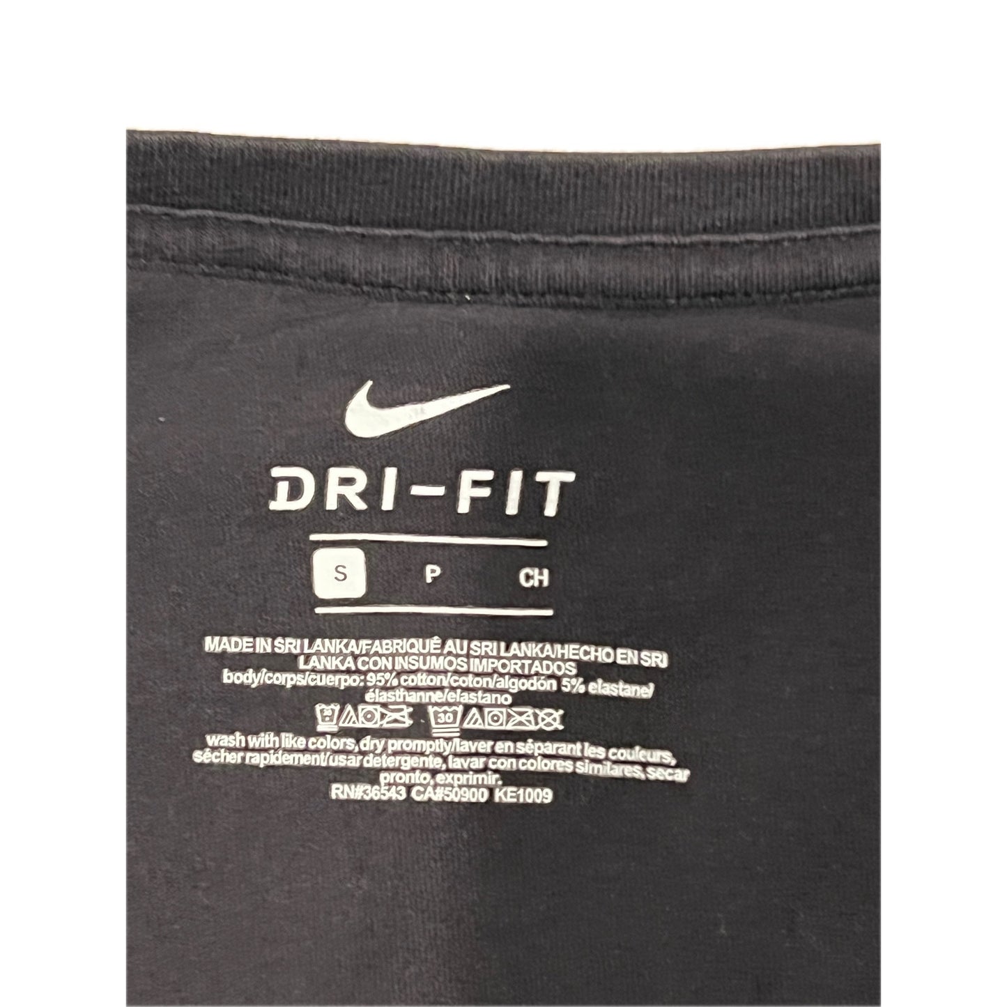 Nike Dri Fit Black Tee Shirt Mens S