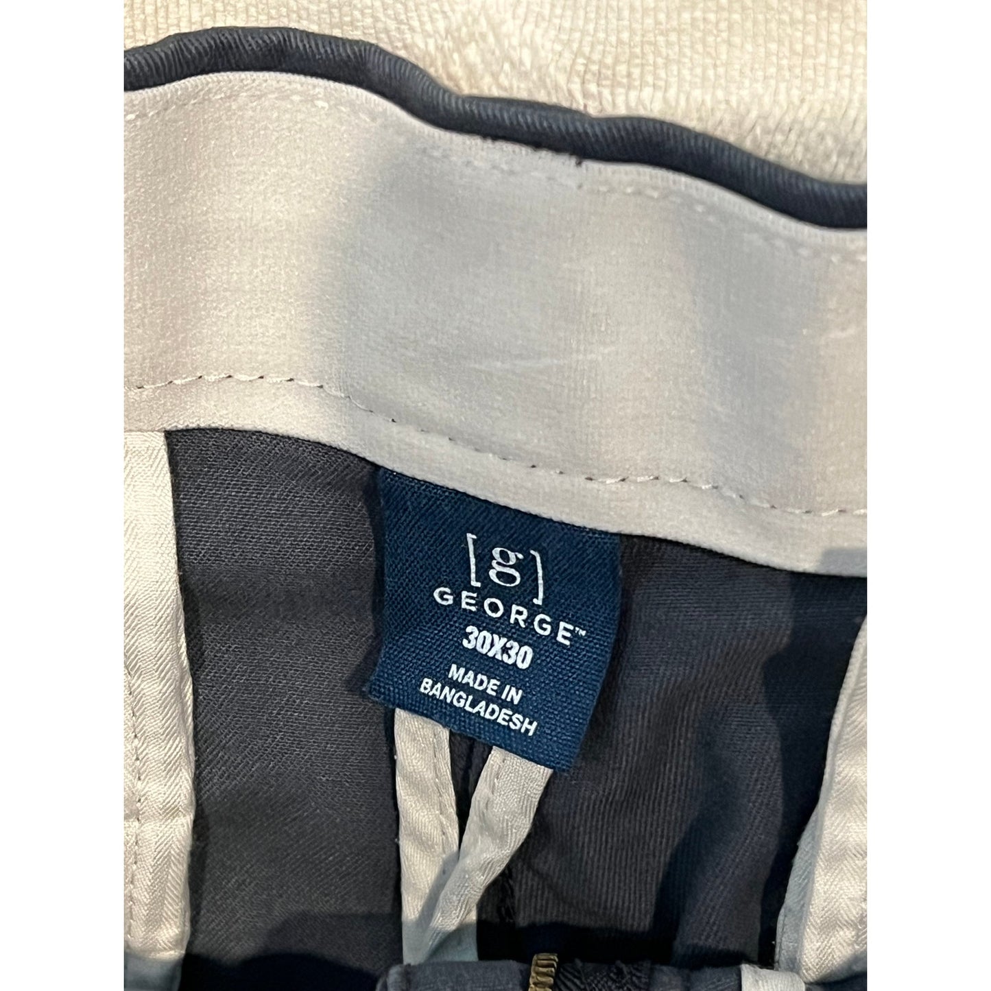 George Charcoal Gray Casual Dress Pants Mens 30x30