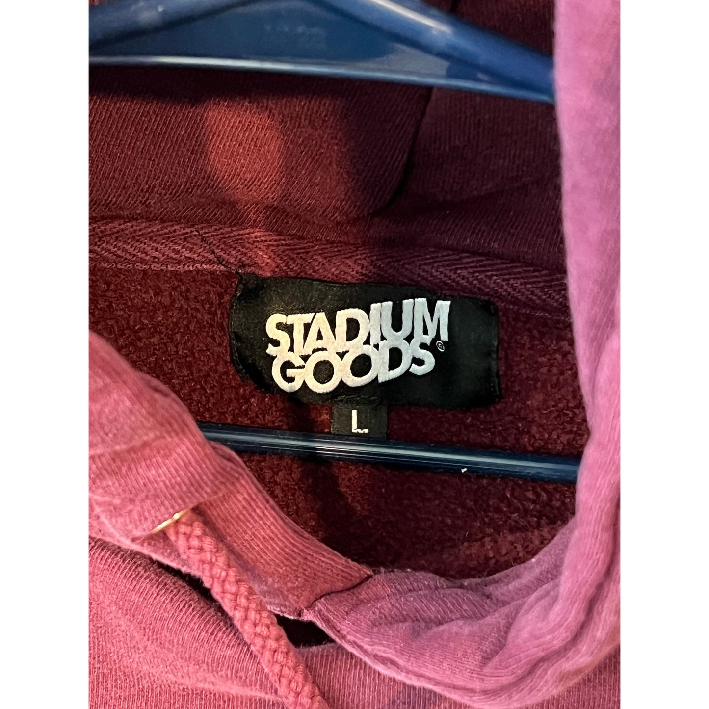 Stadium Goods Sweat à Capuche Épais Bourgogne Homme Taille L