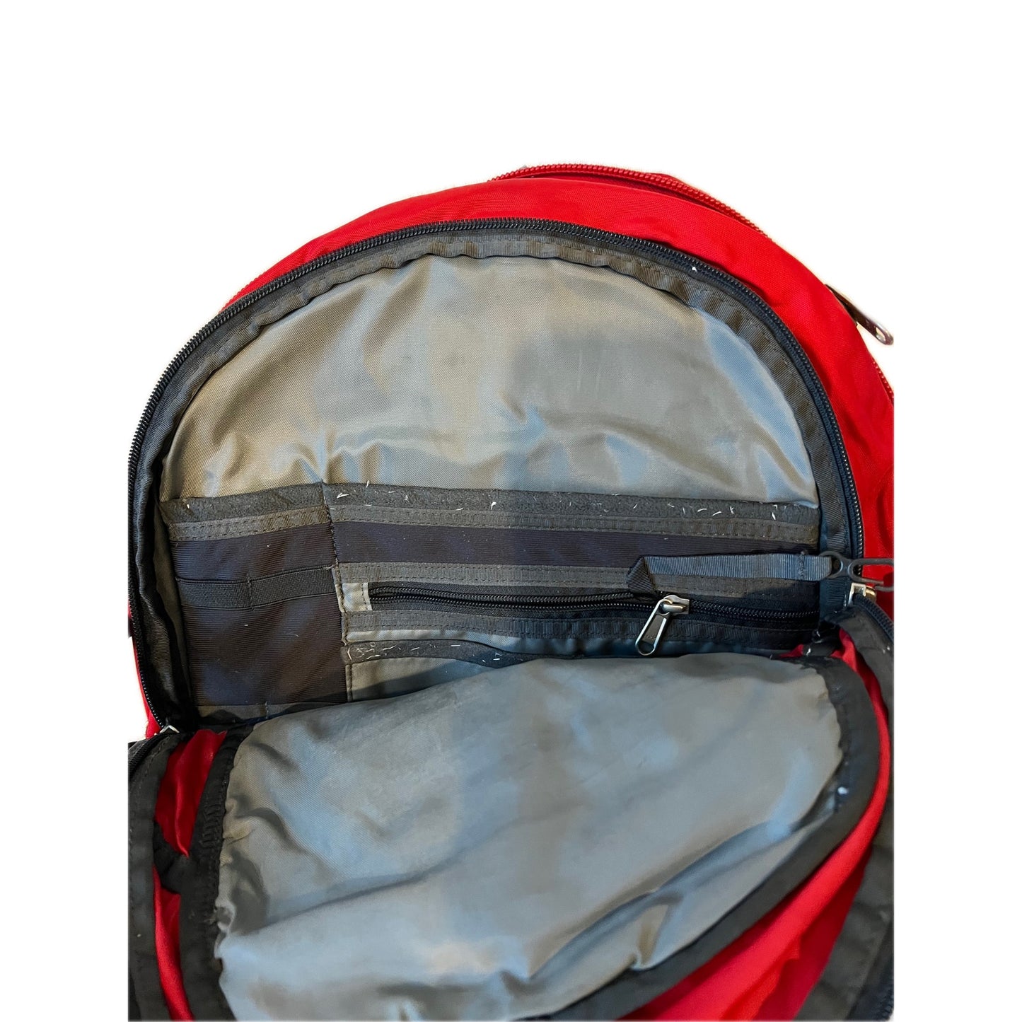 The North Face Red Gray Borealis Backpack