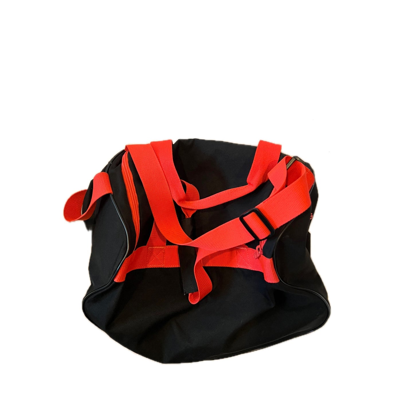 Adidas Defender Small 16"x10"x8" Black Orange Duffel Gym Bag