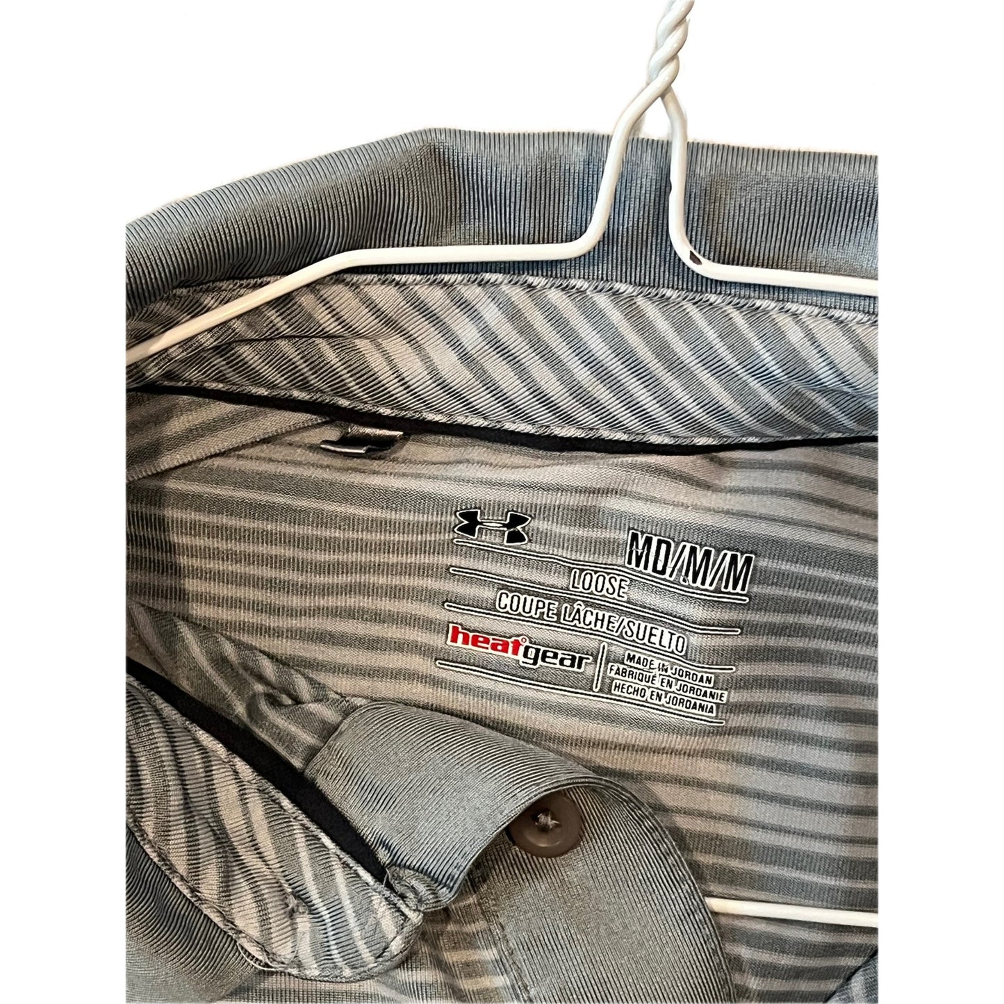 Under Armour Loose Golf Shirt Gray Mens M