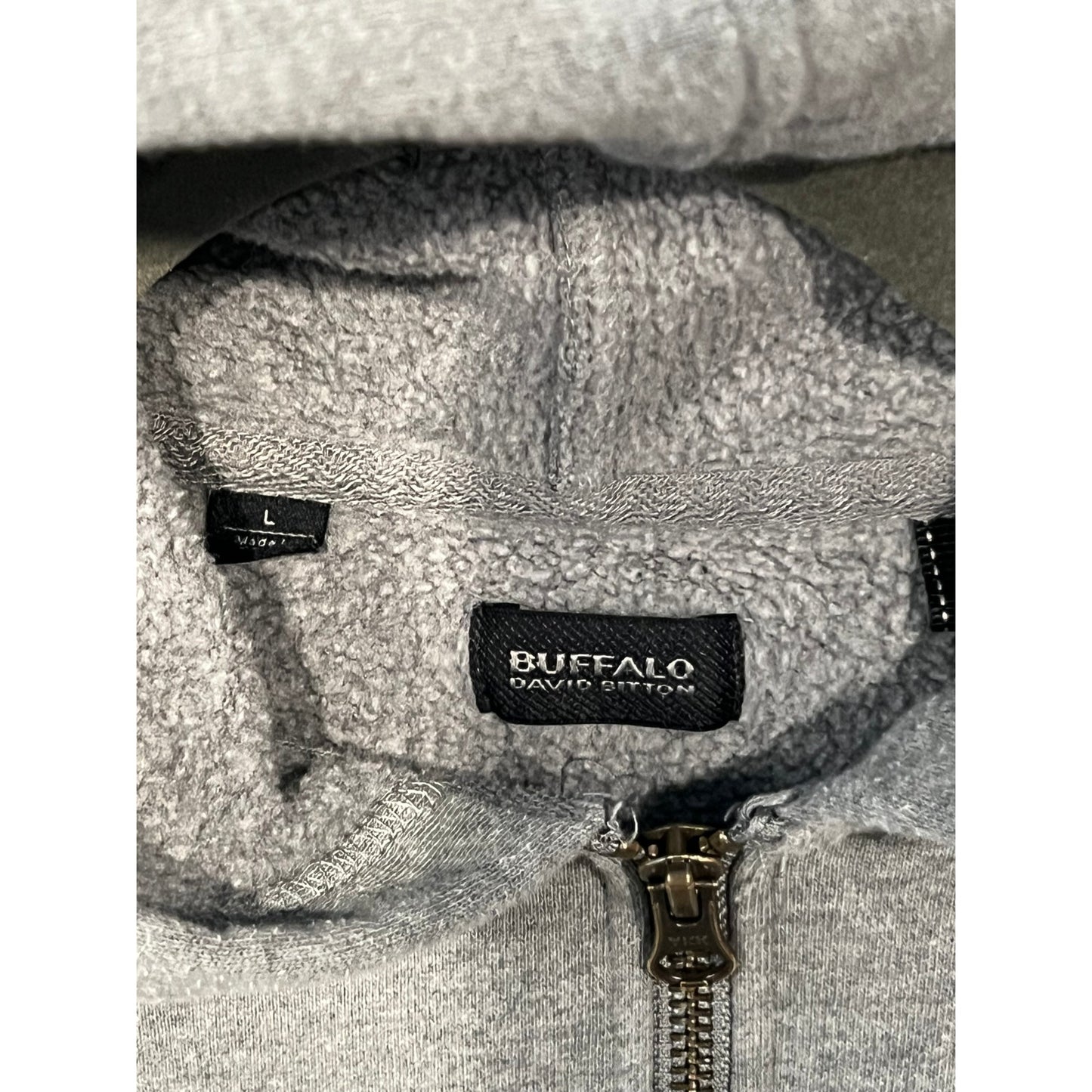 Buffalo David Bittonl Gray Full Zip Hoodie Mens L