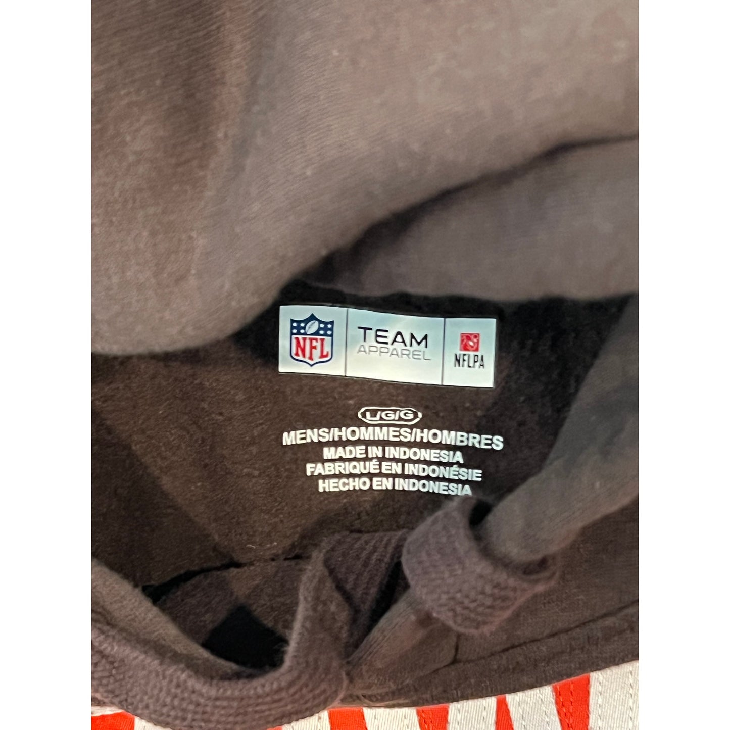 NFL Equipo Cleveland Browns Sudadera con capucha para hombre L