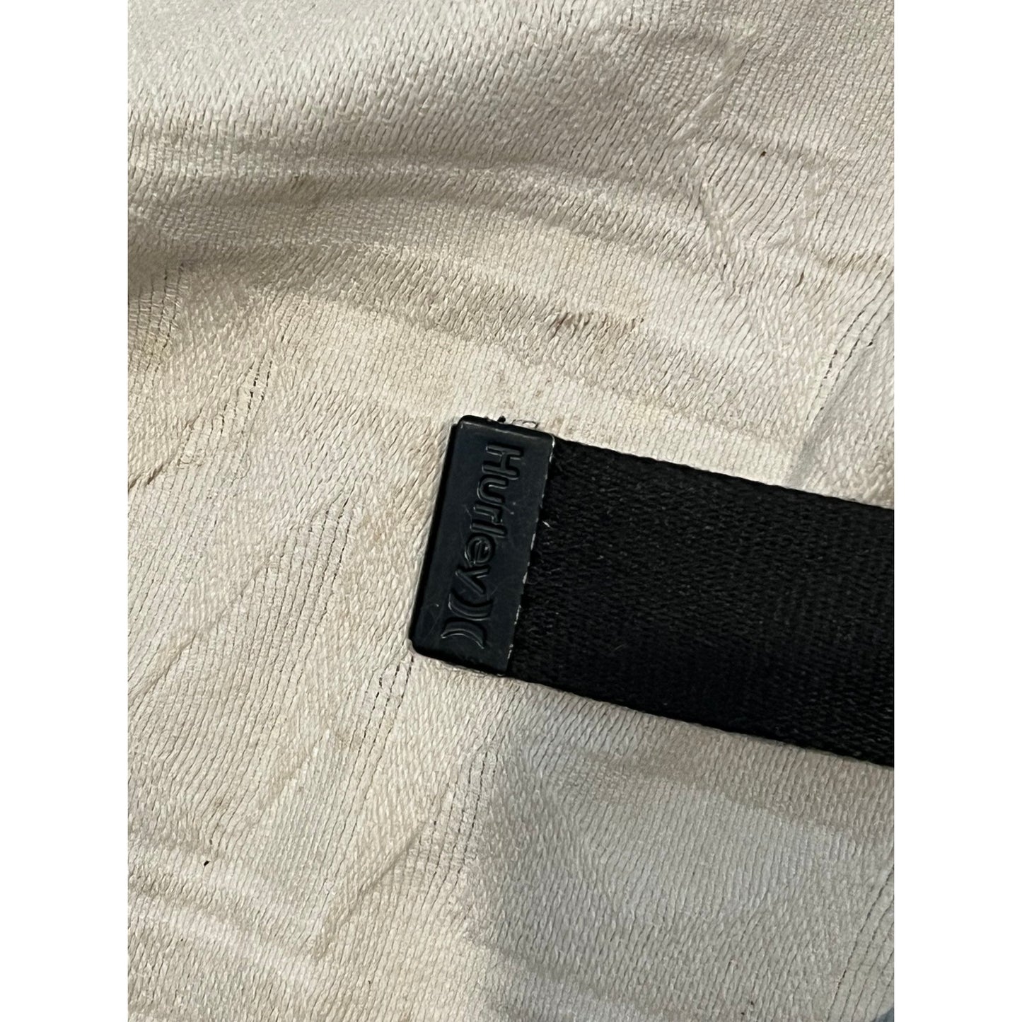 Hurley Canvas Black Belt w Metal Clasp 52" Mens XL