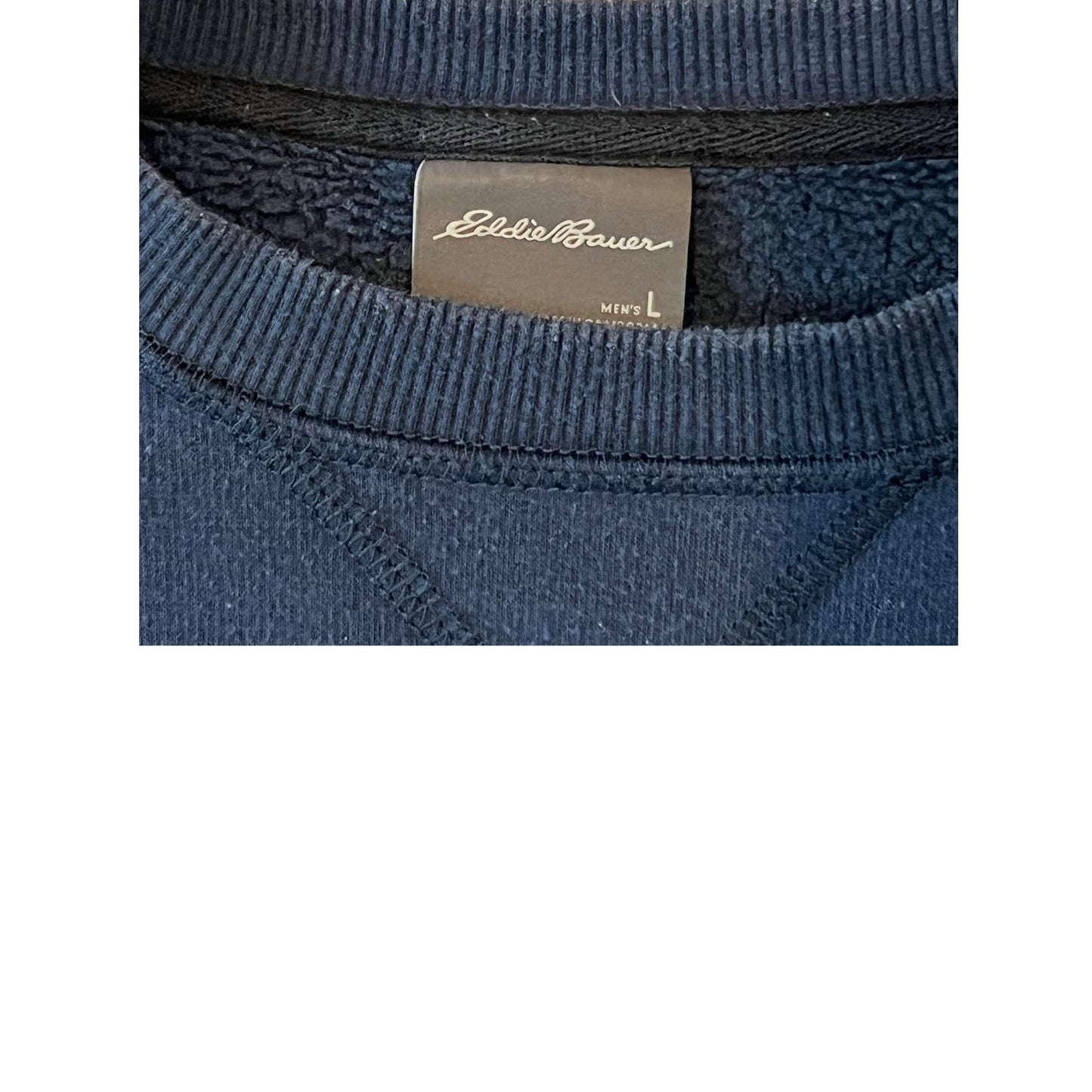 Eddie Bauer Navy Blue Crewneck Mens L