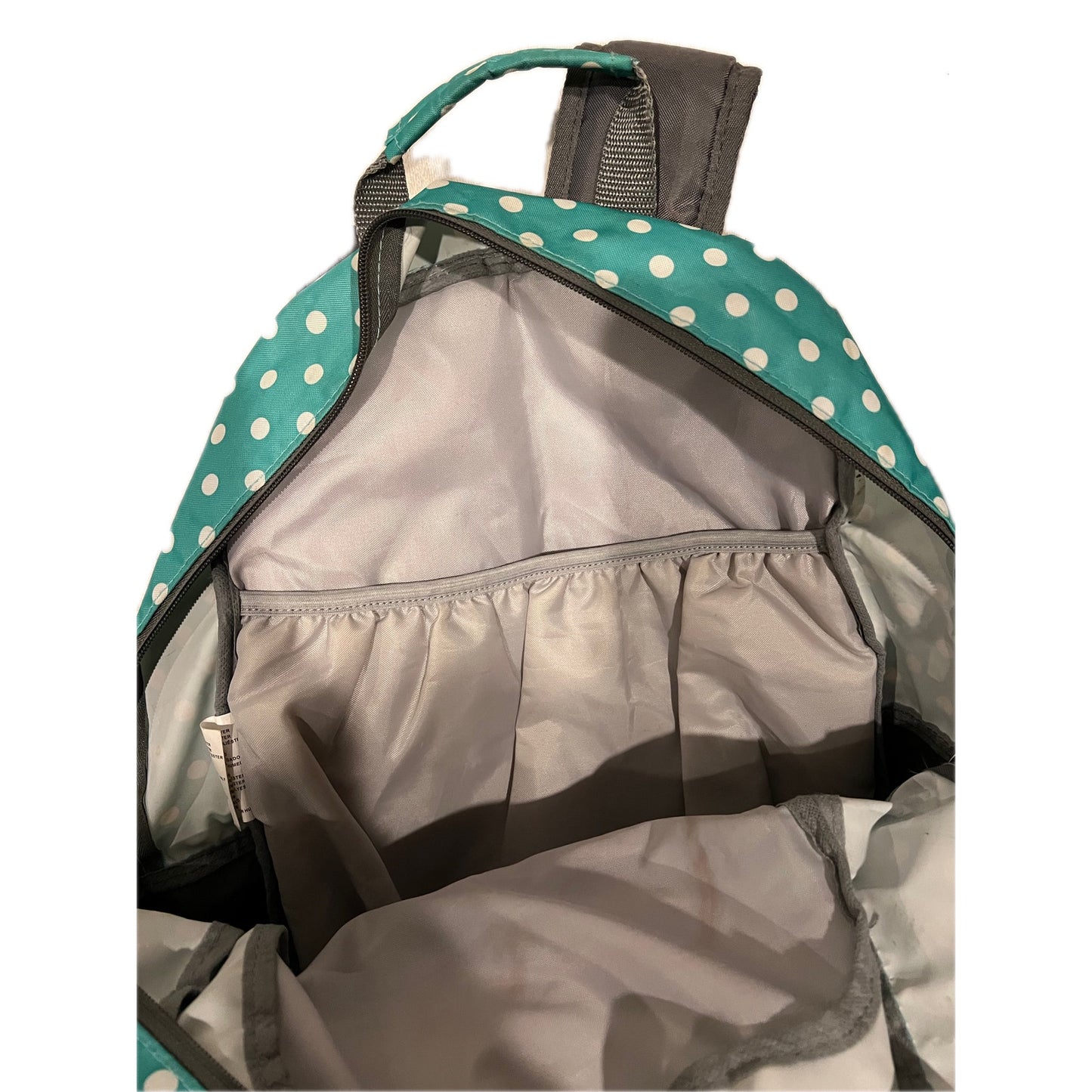 Eastsport Unisex Fashion Lifestyle Backpack, Turquoise Dots