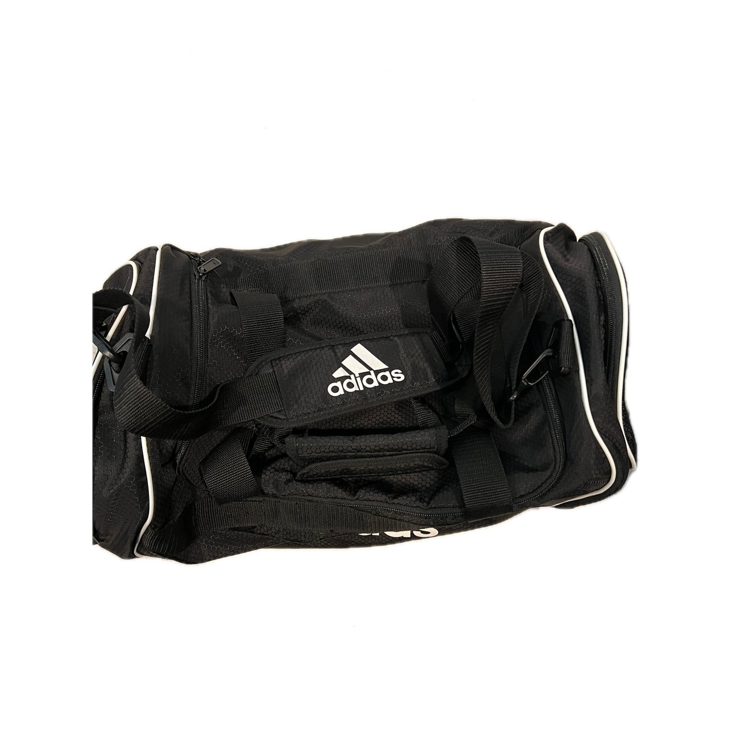 Adidas Defender Small 16"x10"x10" Black Duffel Gym Bag
