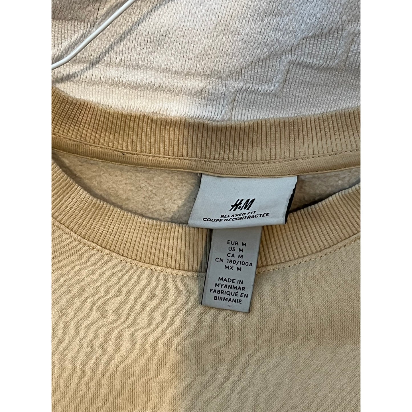 H&M Bring Peace Sweat Col Rond Coupe Décontractée Homme Taille M