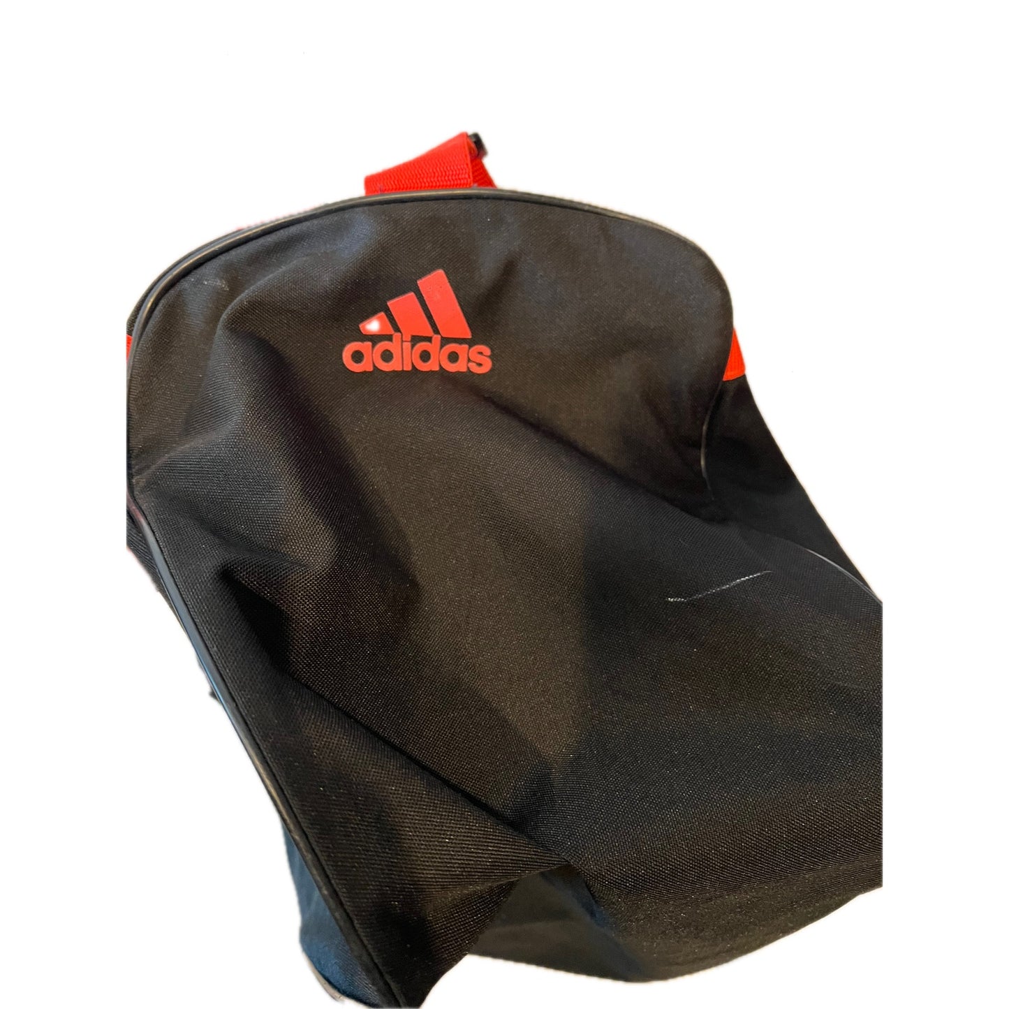Adidas Defender Small 16"x10"x8" Black Orange Duffel Gym Bag