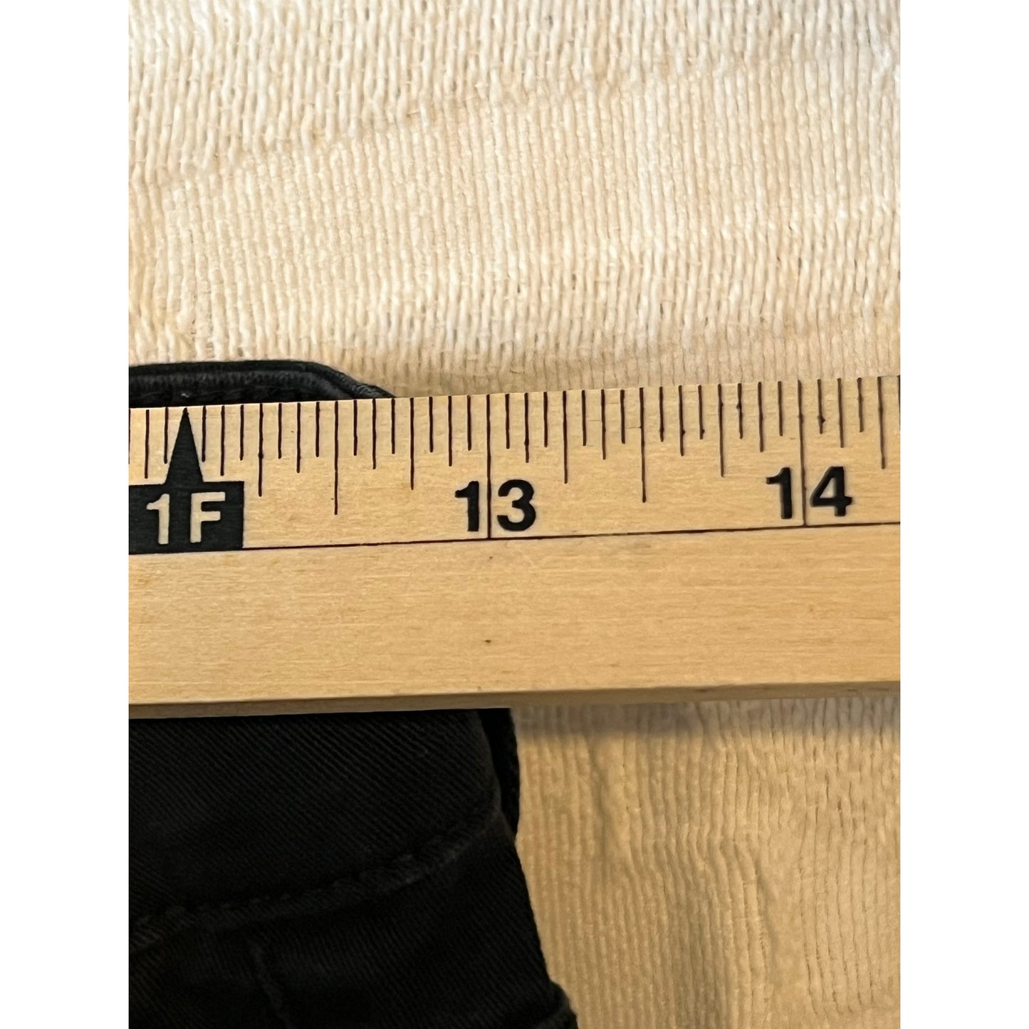 Distressed Denim Black Cargo Streetwear Pants Mens S